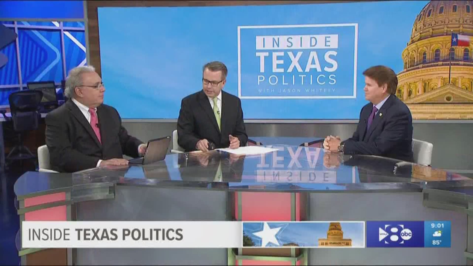 Inside Texas Politics began with Arlington Mayor Jeff Williams in studio to weigh in on the push for term limits for the Arlington mayor and city council. Arlington was named the best run city in Texas. And has added more jobs in the last two years than a
