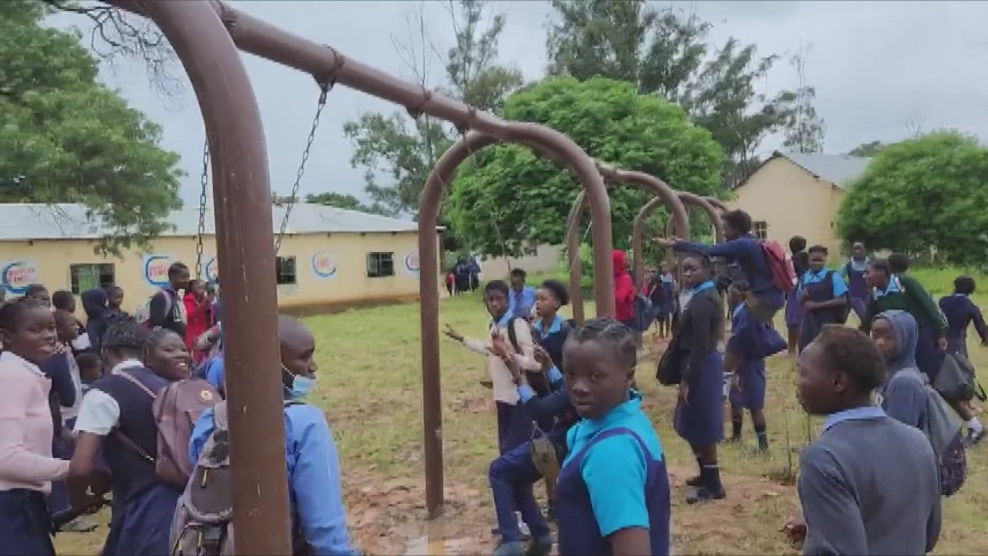 McKinney officials said playground parts from seven parks were sent for children in Zambia, Botswana, and Romania.