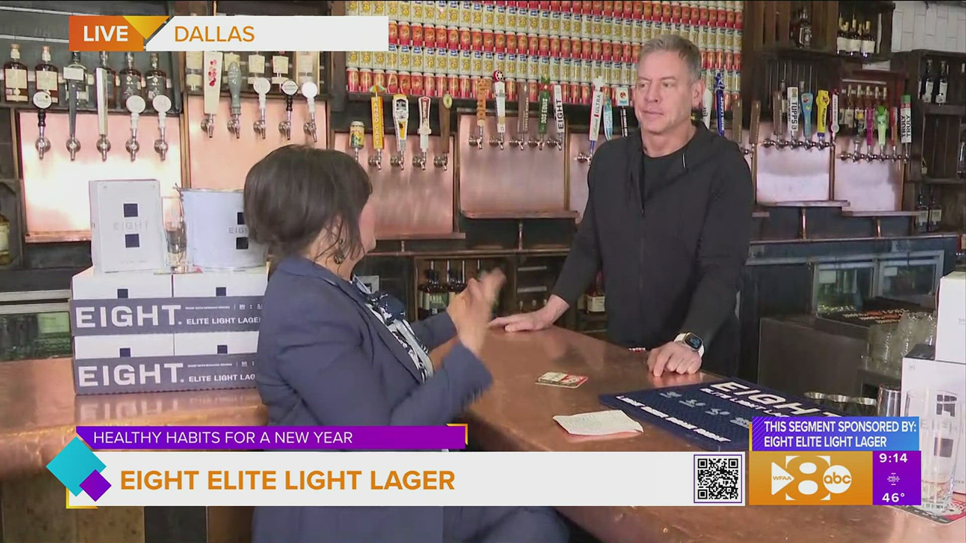 This segment is sponsored by Eight Elite Light Lager