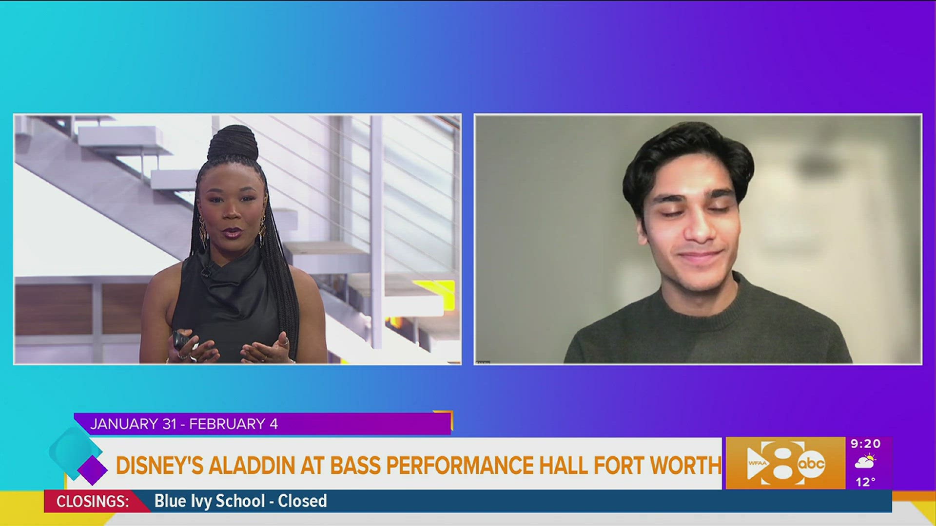 Disney's Aladdin national tour is coming to Bass Hall in Fort Worth. We talk to the star of the show Adi Roy about the big move his family just made to Texas!