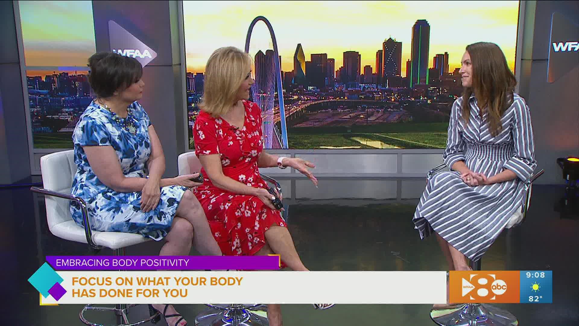 Angela joins us with tips to say yes to the skin you’re in and embrace body positivity.