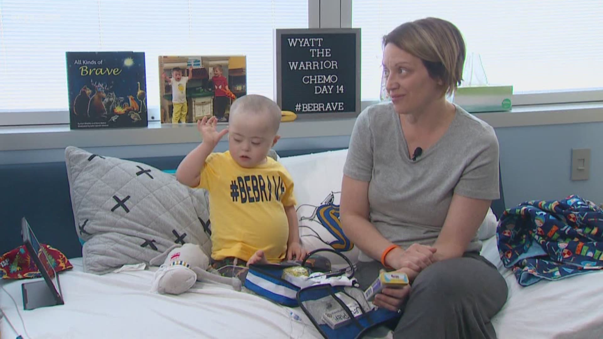 Powerful statement in toddler's cancer fight
