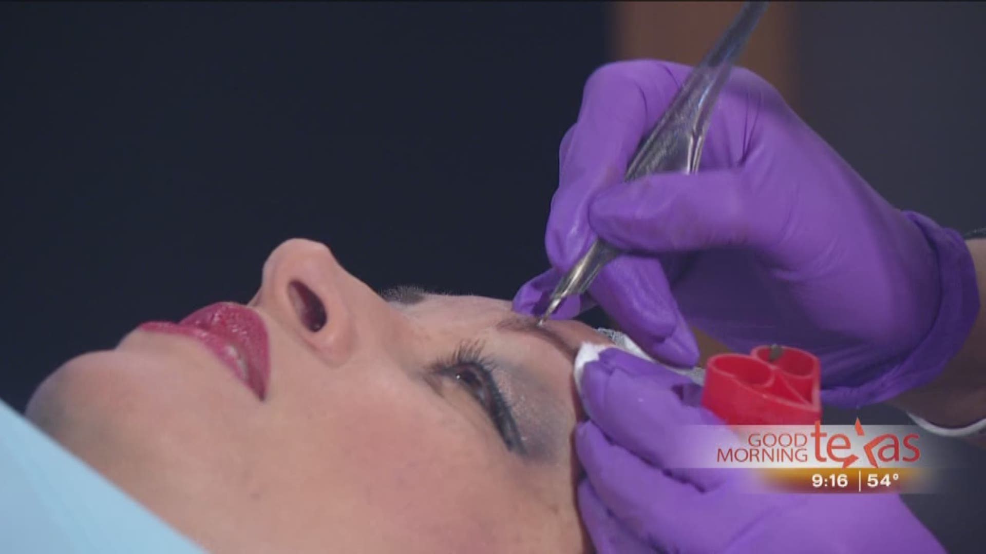 Tiffany Luong Shows GMT How Microblading Works. For more information go to tiffanyluong.com. 