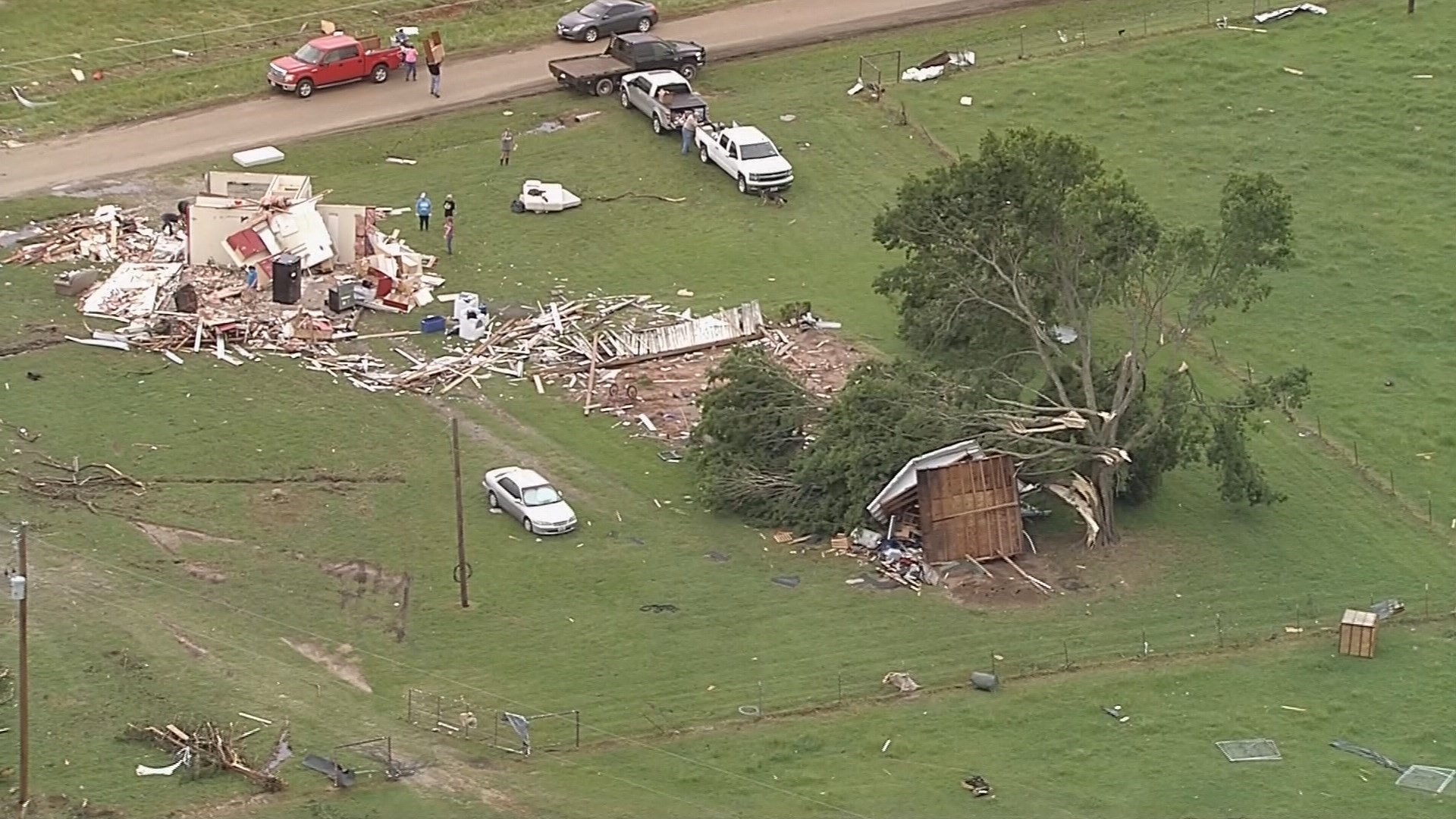 PHOTOS Aerial view of storm damage in Van Zandt County