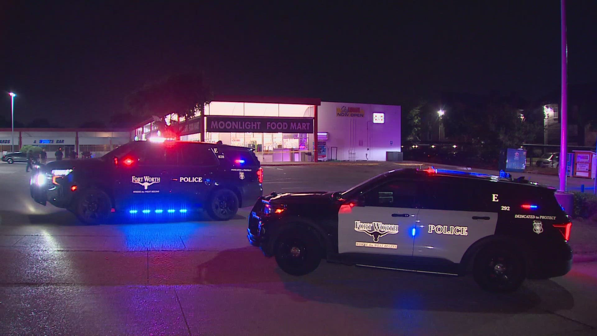 The shooting was reported at the Valero gas station on Trinity Boulevard at 11:30 p.m. Tuesday.