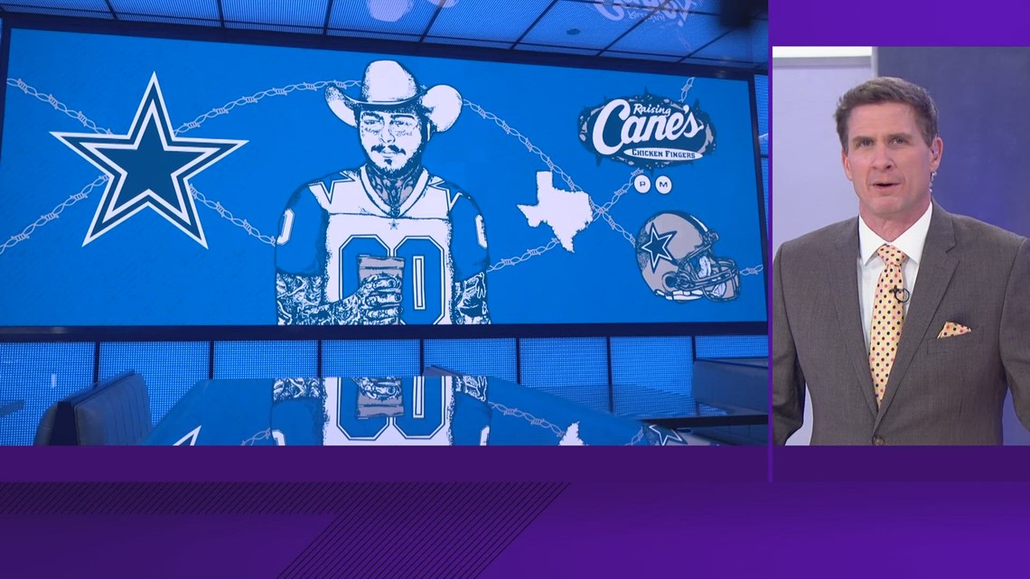 Dallas Cowboys-themed Raising Cane's opens in Dallas | wfaa.com