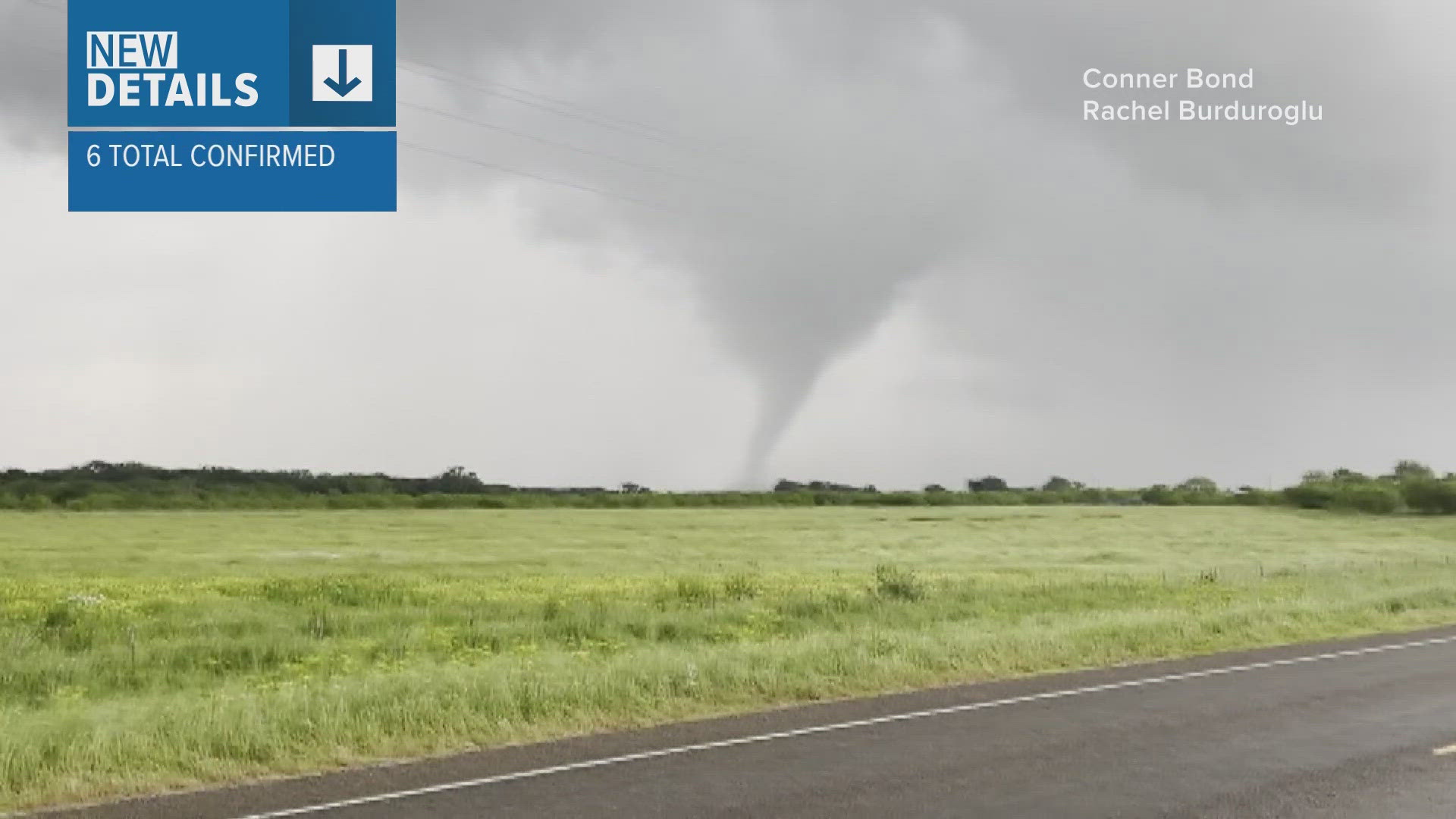 The NWS confirmed six tornados touched down Friday.