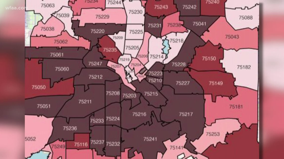 Dallas County Zip Code Map | Map Of Zip Codes