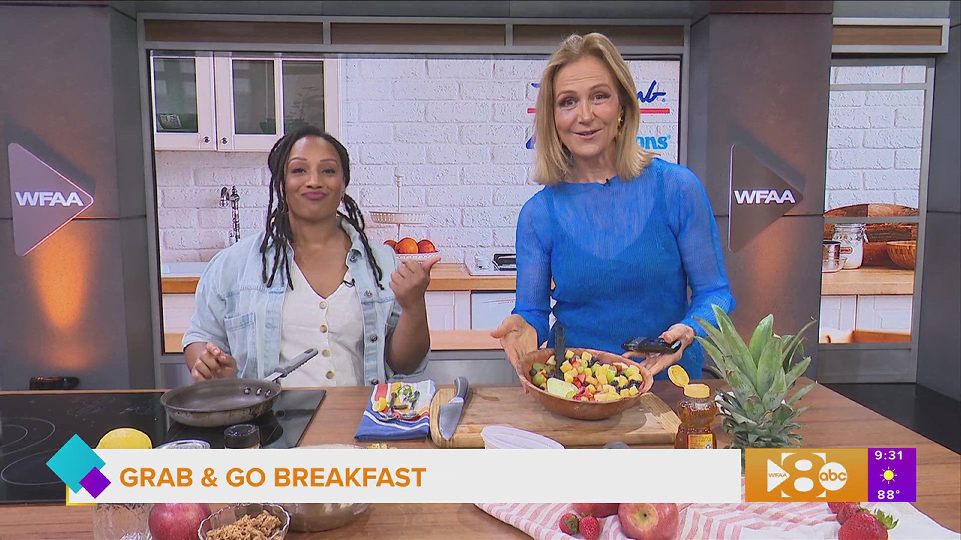 Chef Amber Williams, Owner of Le Rouge Cuisine shares some grab and go breakfast ideas for you and the family.