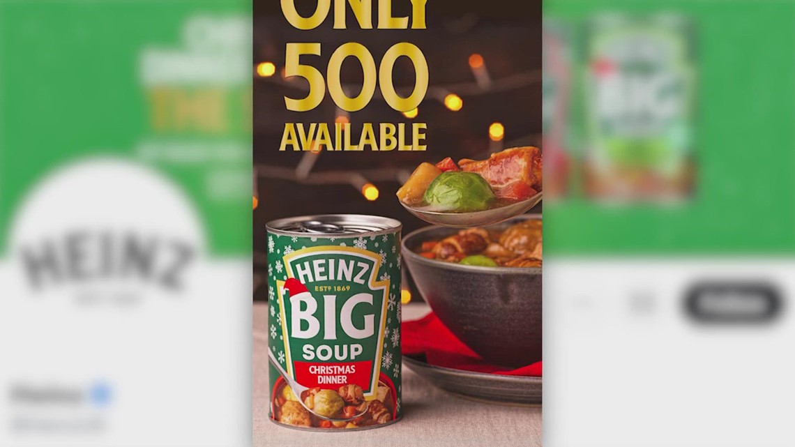 Heinz unveils limited supply of Christmas soup