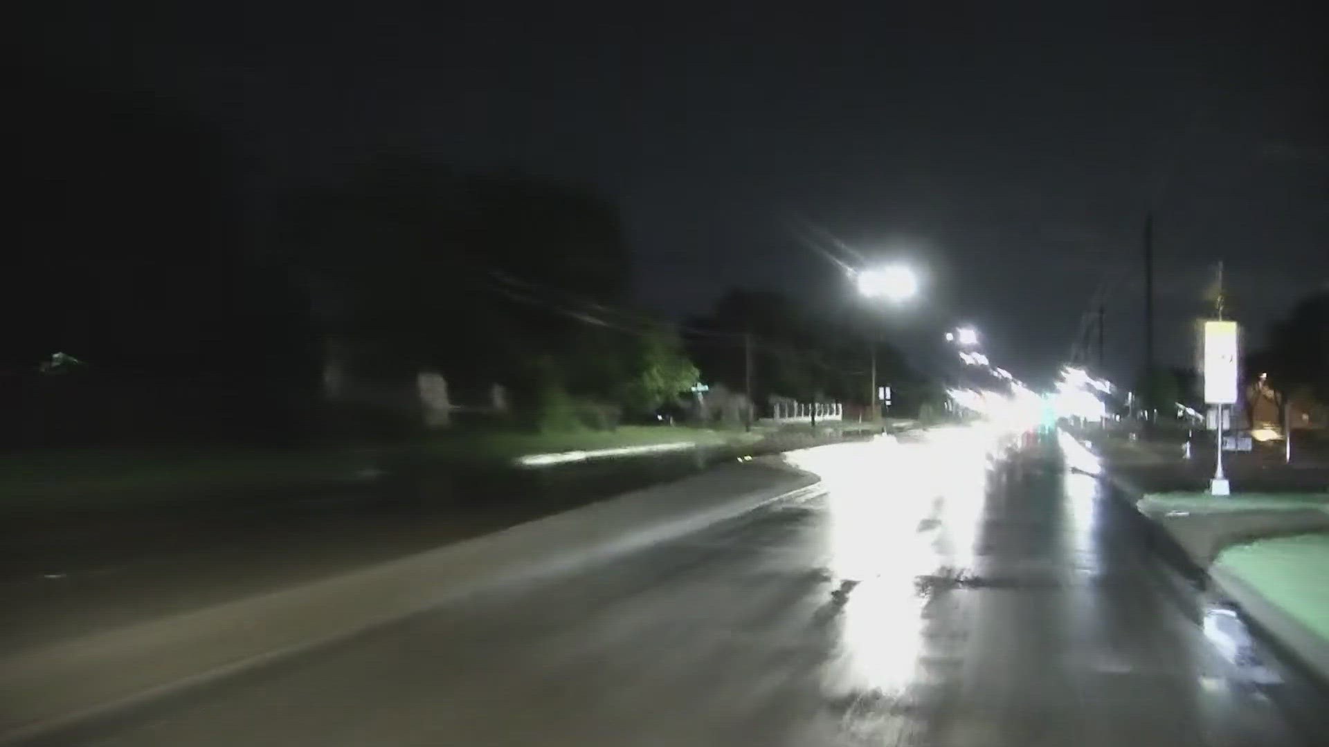 WFAA Daybreak's give a look at weather and road conditions as of about 5 a.m. Tuesday, April 9.