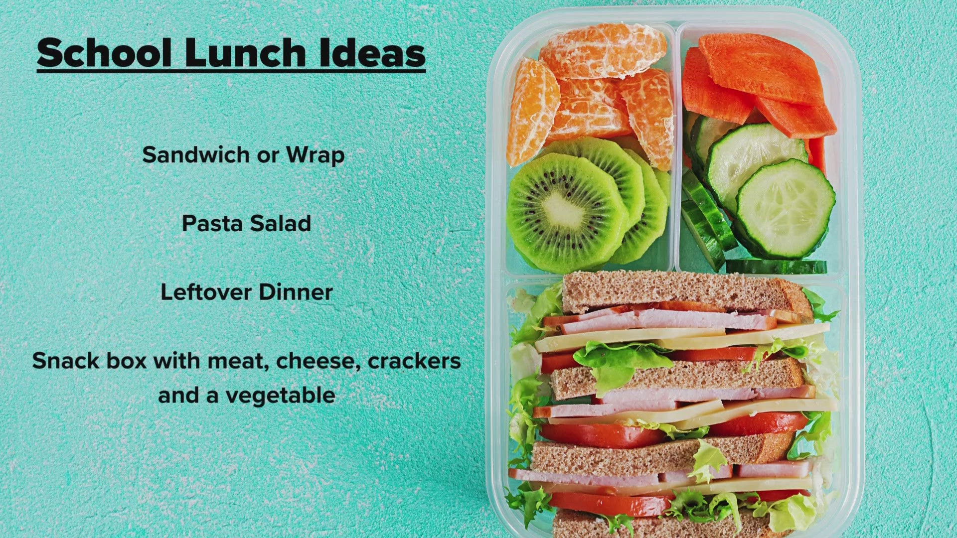 How to pack healthy school lunches for back to school