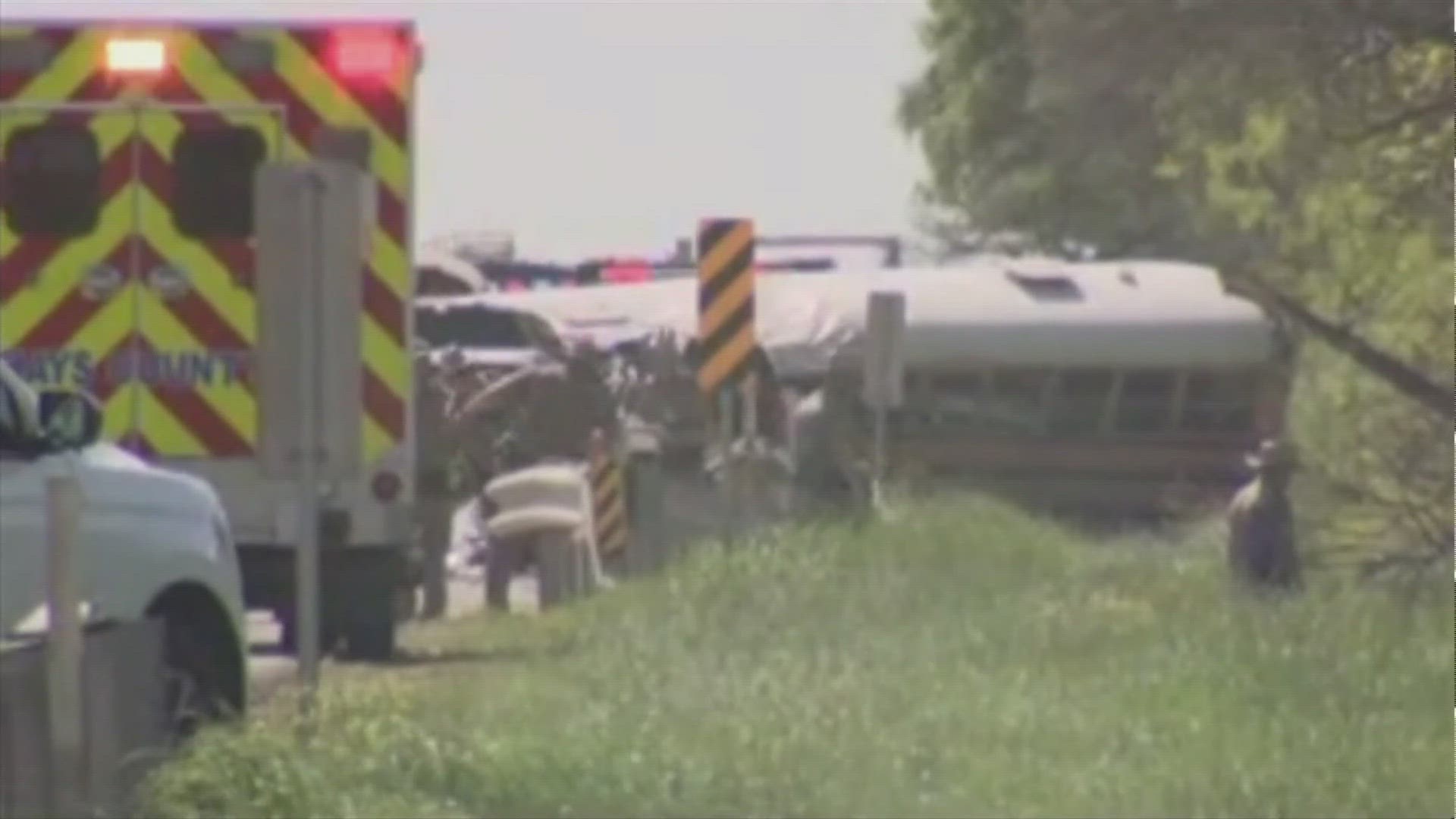 The accident happened in Bastrop County, southeast of Austin, on west state Highway 131.