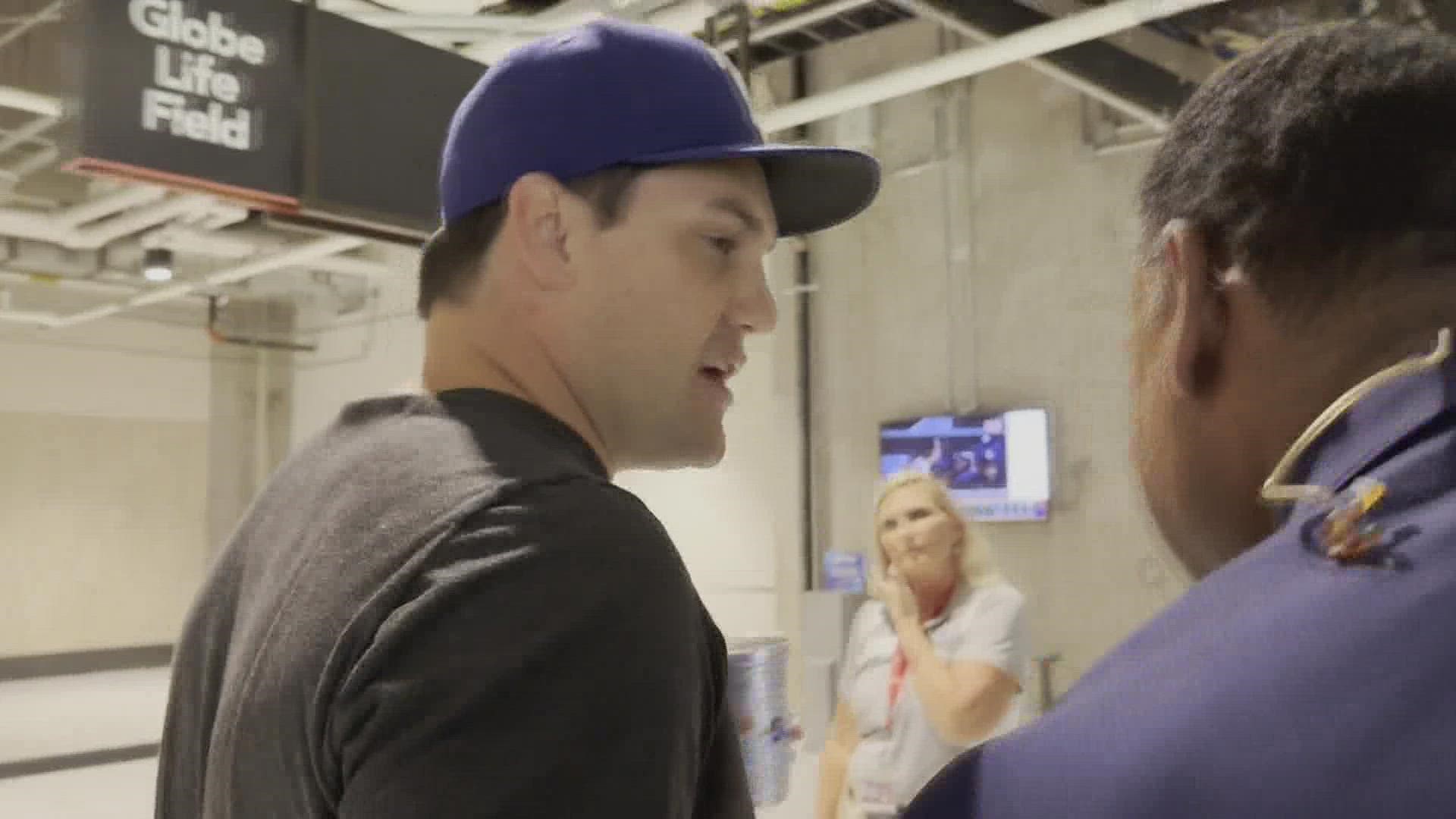 WFAA's Joe Trahan caught up with Cory briefly as security escorted him and the record-breaking ball to a secure location.