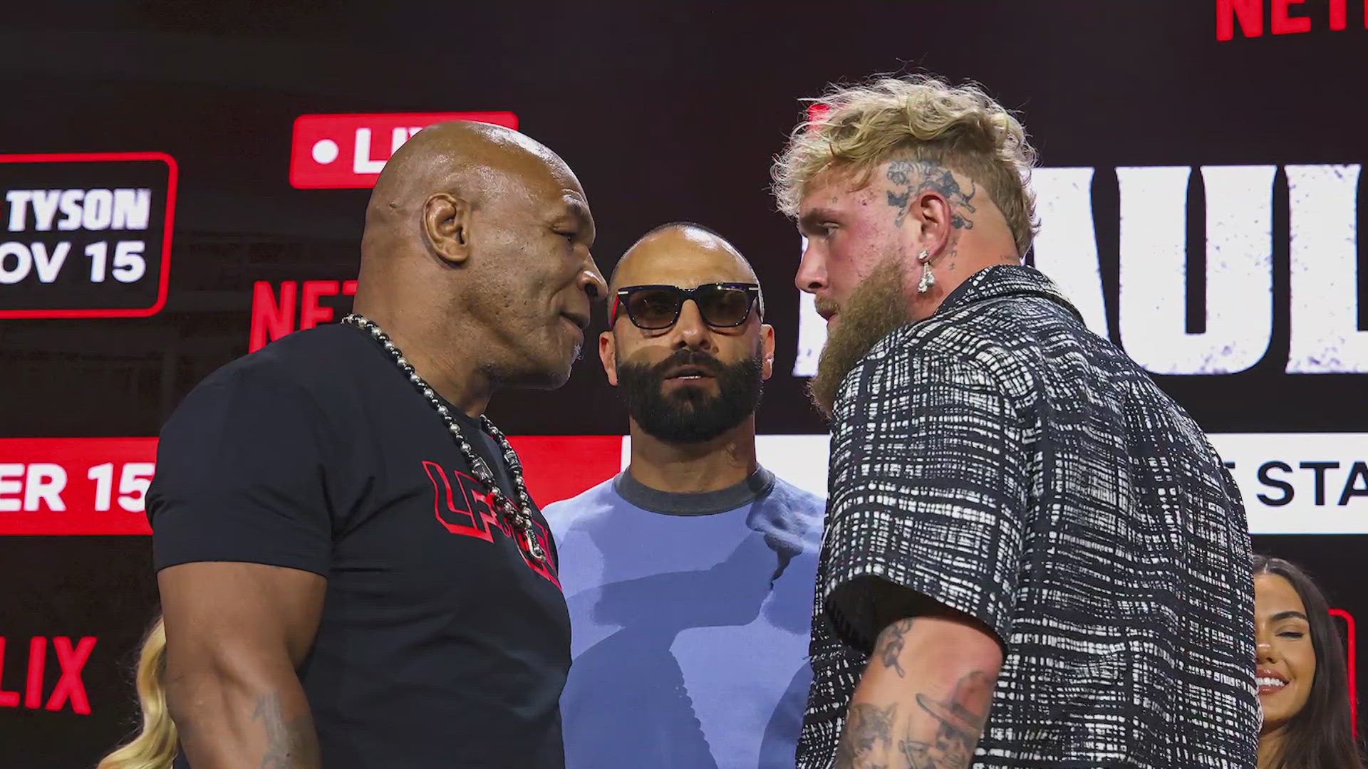 Jake Paul and Mike Tyson will officially weigh in one day before their fight at AT&T Stadium in Arlington, Texas.