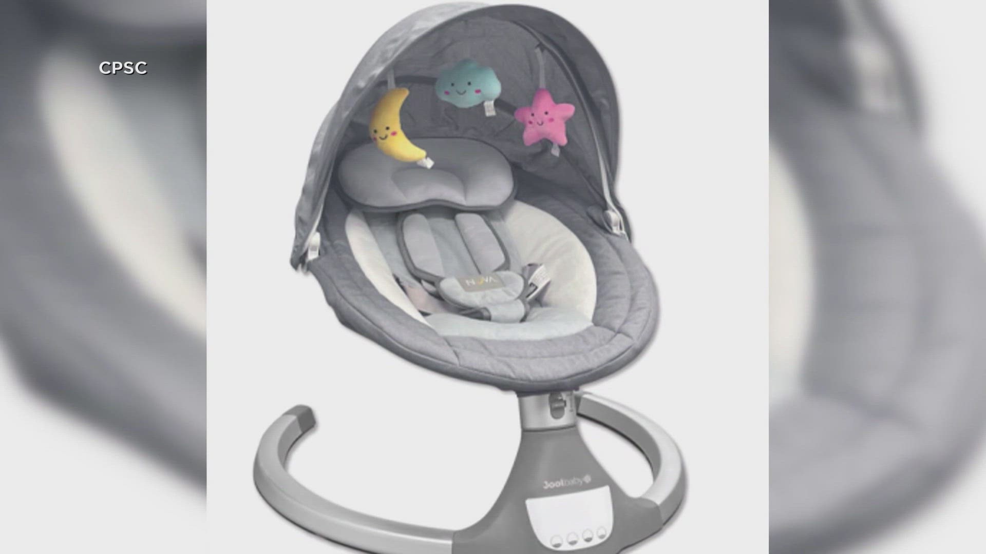 Jool Baby is recalling infant swings sold at Walmart stores and online because they pose a suffocation risk.