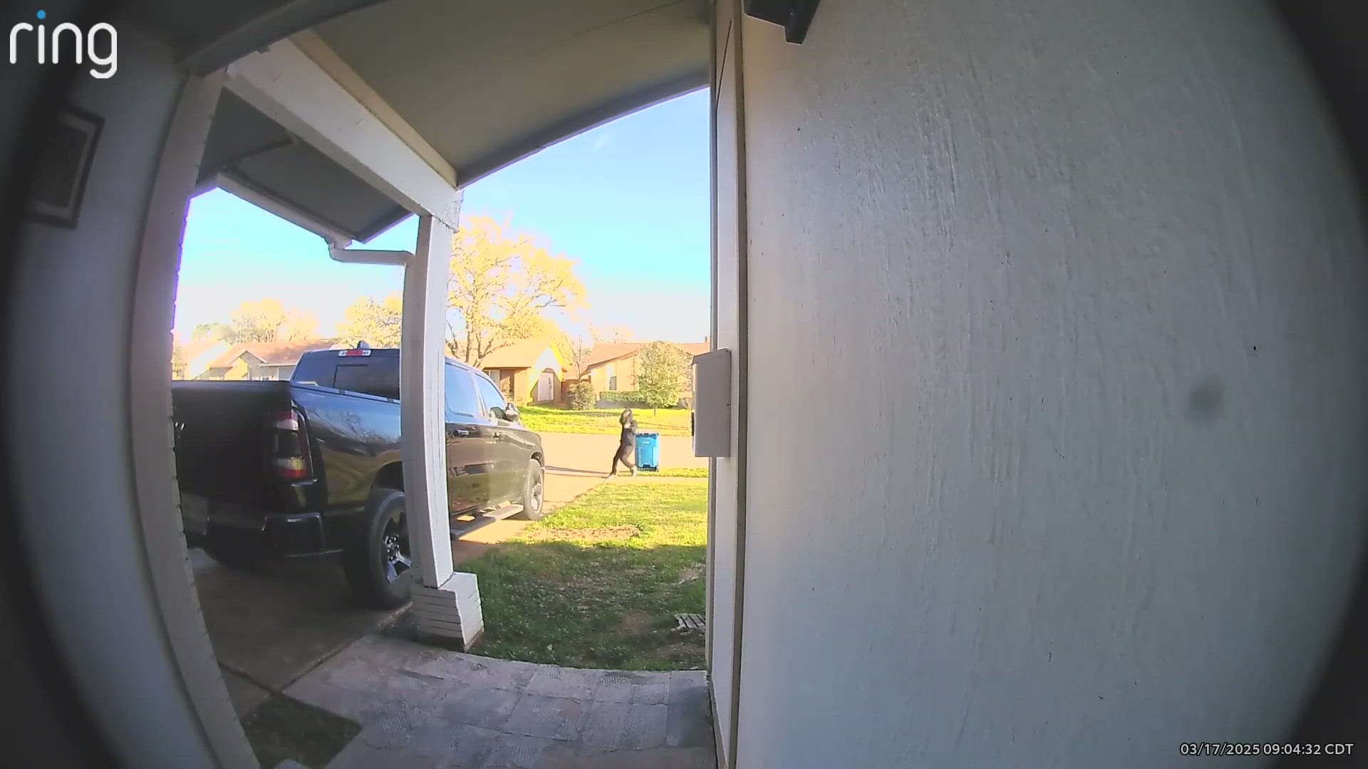 Ring camera footage showed the moment the man opened fire on a Lewisville home in North Texas.