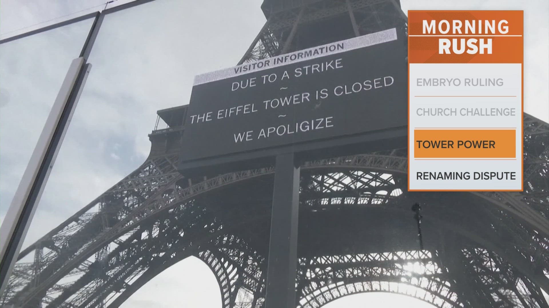 The Eiffel Tower is typically open 365 days a year, but a number of strikes in recent months have disrupted daily operations.