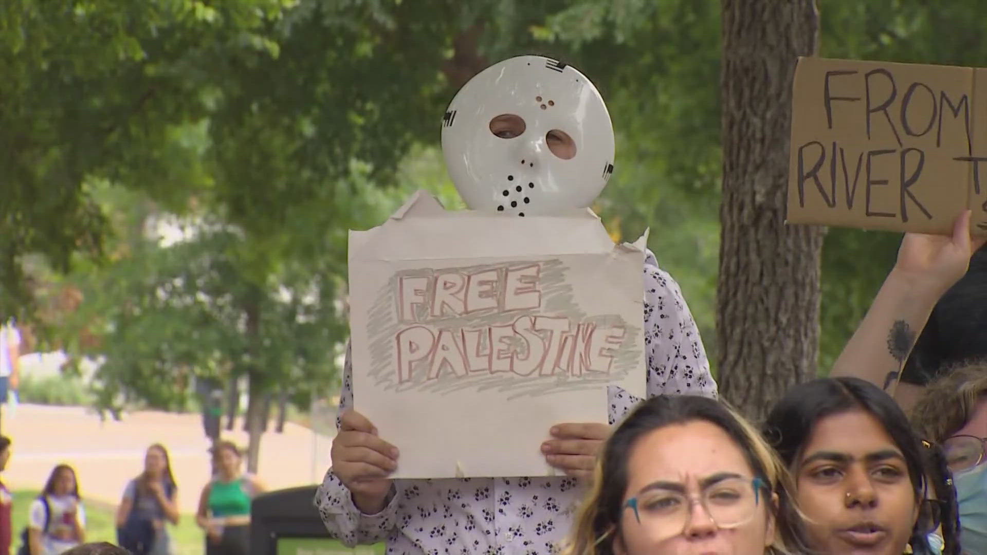 Some of the pro-Palestine demonstrations are escalating in intensity, and now the protests have spread to North Texas.