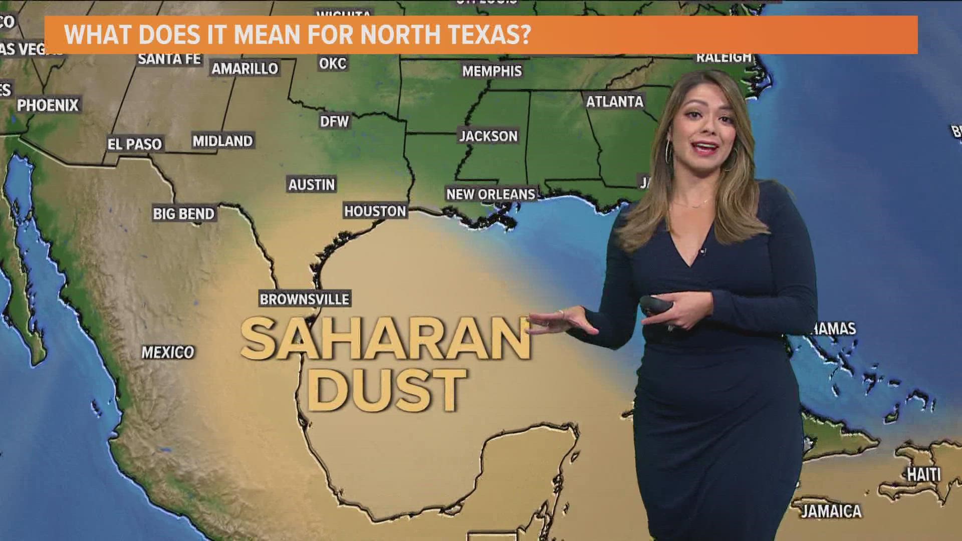 Saharan Dust travels across the Atlantic during late spring, summer and early autumn.