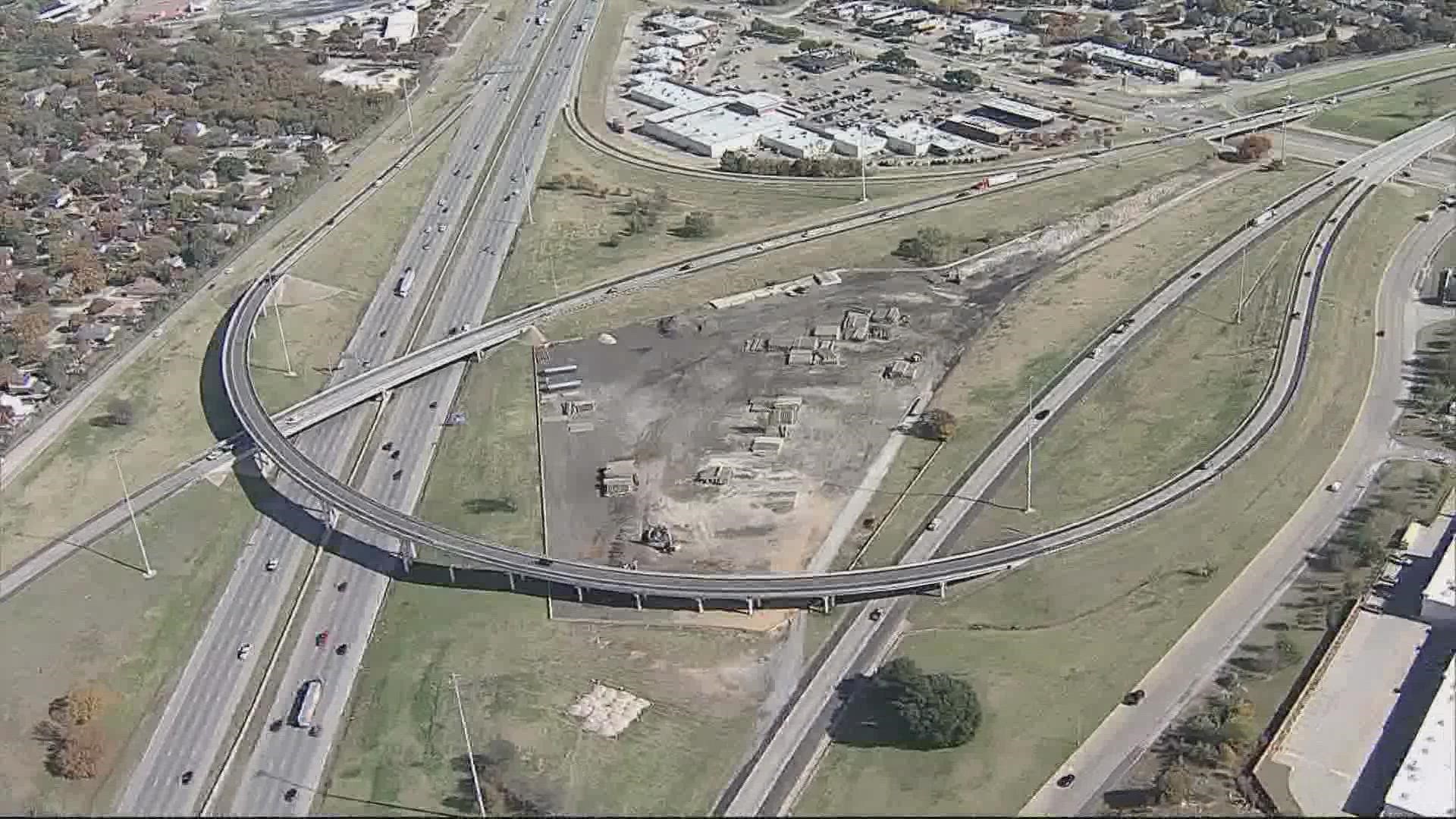 The project will widen Interstate 20 in southeast Fort Worth to 10 main lanes and I-820 to 8 main lanes.