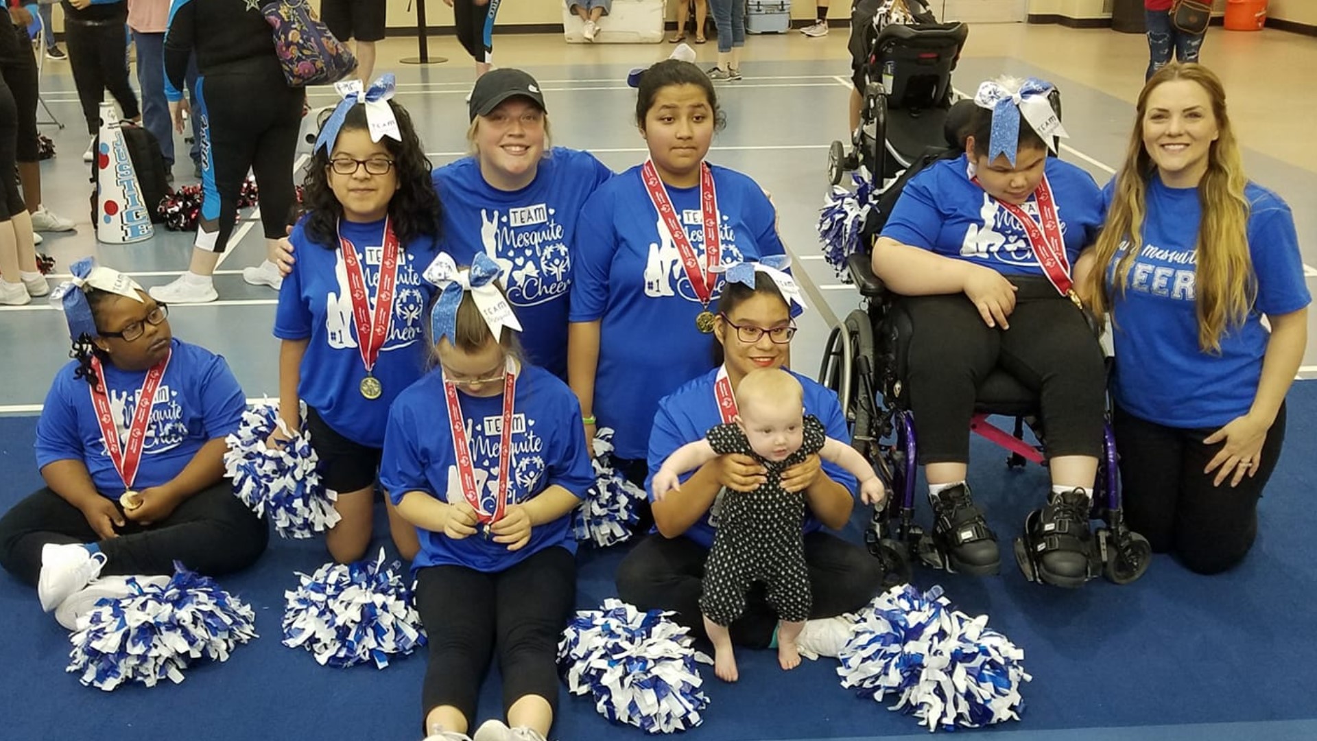 Team Mesquite Cheer was formed early last year. And they took home first place in their first ever competition Saturday.