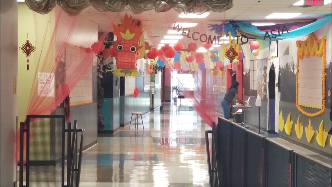 Dallas ISD teachers decorating campuses to welcome back students