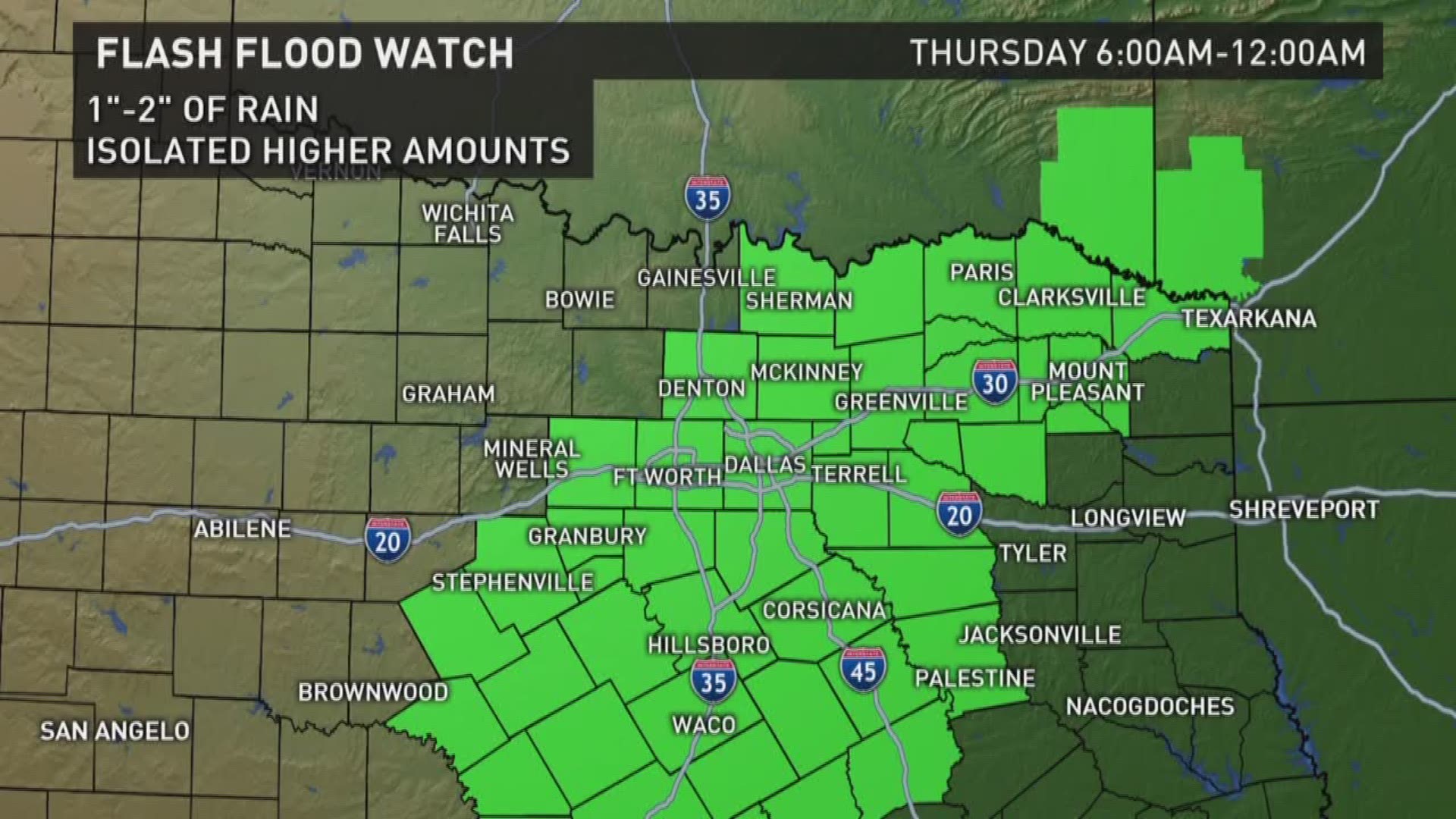 More rain ahead, Flash Flood Watch issued | wfaa.com