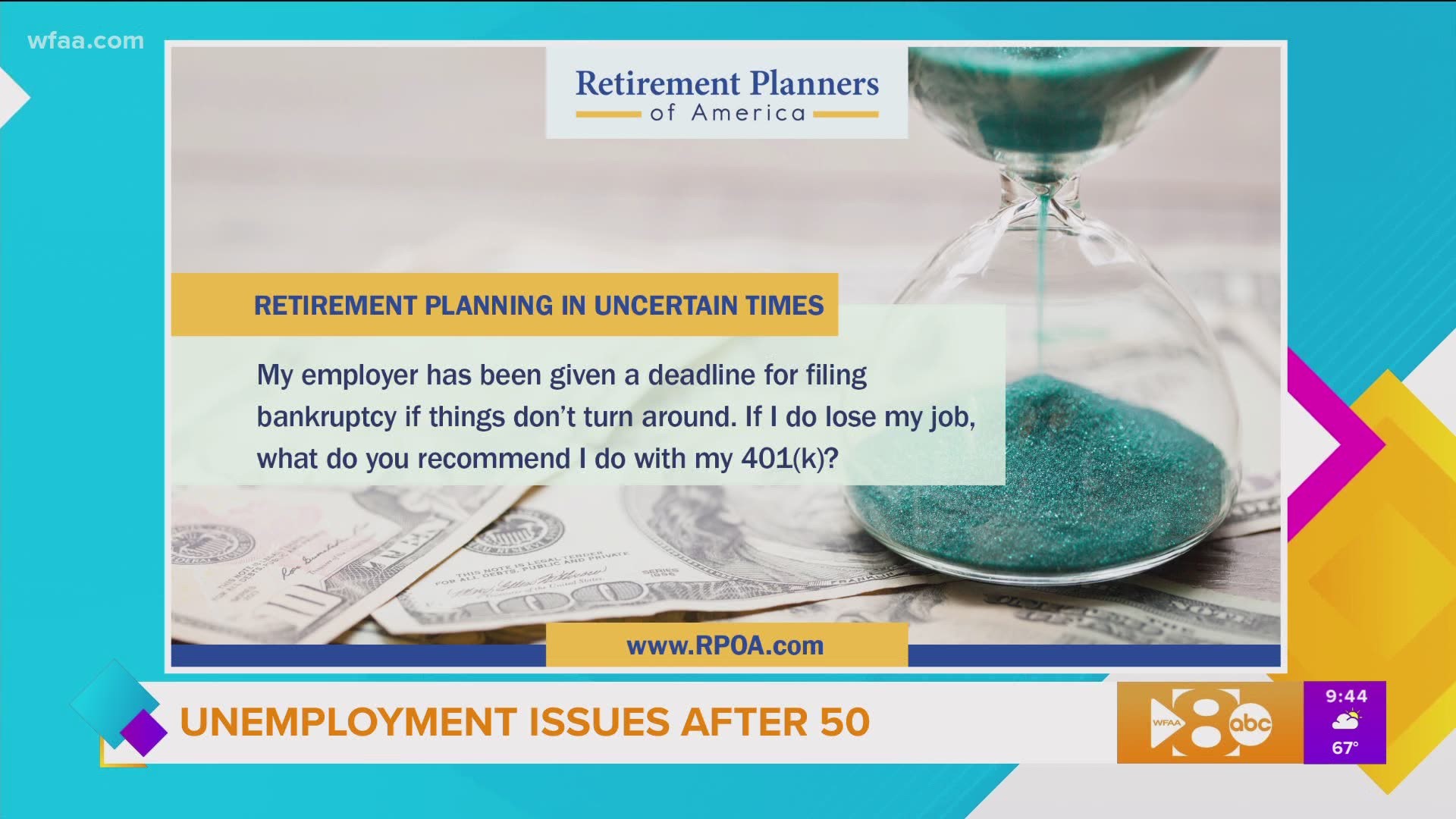 Call Retirement Planners of America at (972)-NESTEGG for information to go to www.rpoa.com/gmt.