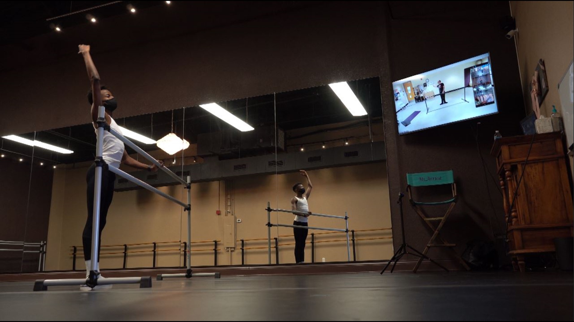 Ashton Bradley was accepted to Pacific Northwest Ballet Professional Division in the summer. He still hasn't danced with his team, and is doing practices via Zoom.