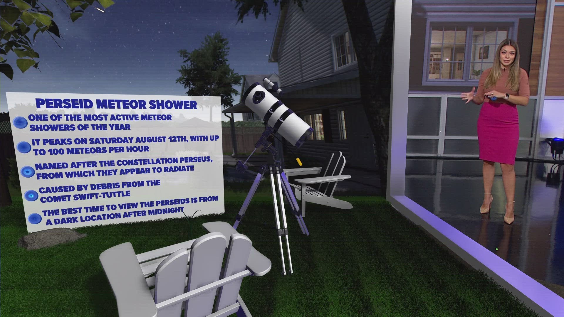 The Perseid Meteor Shower is back! Meteorologist Mariel Ruiz tells us when and how to see it.