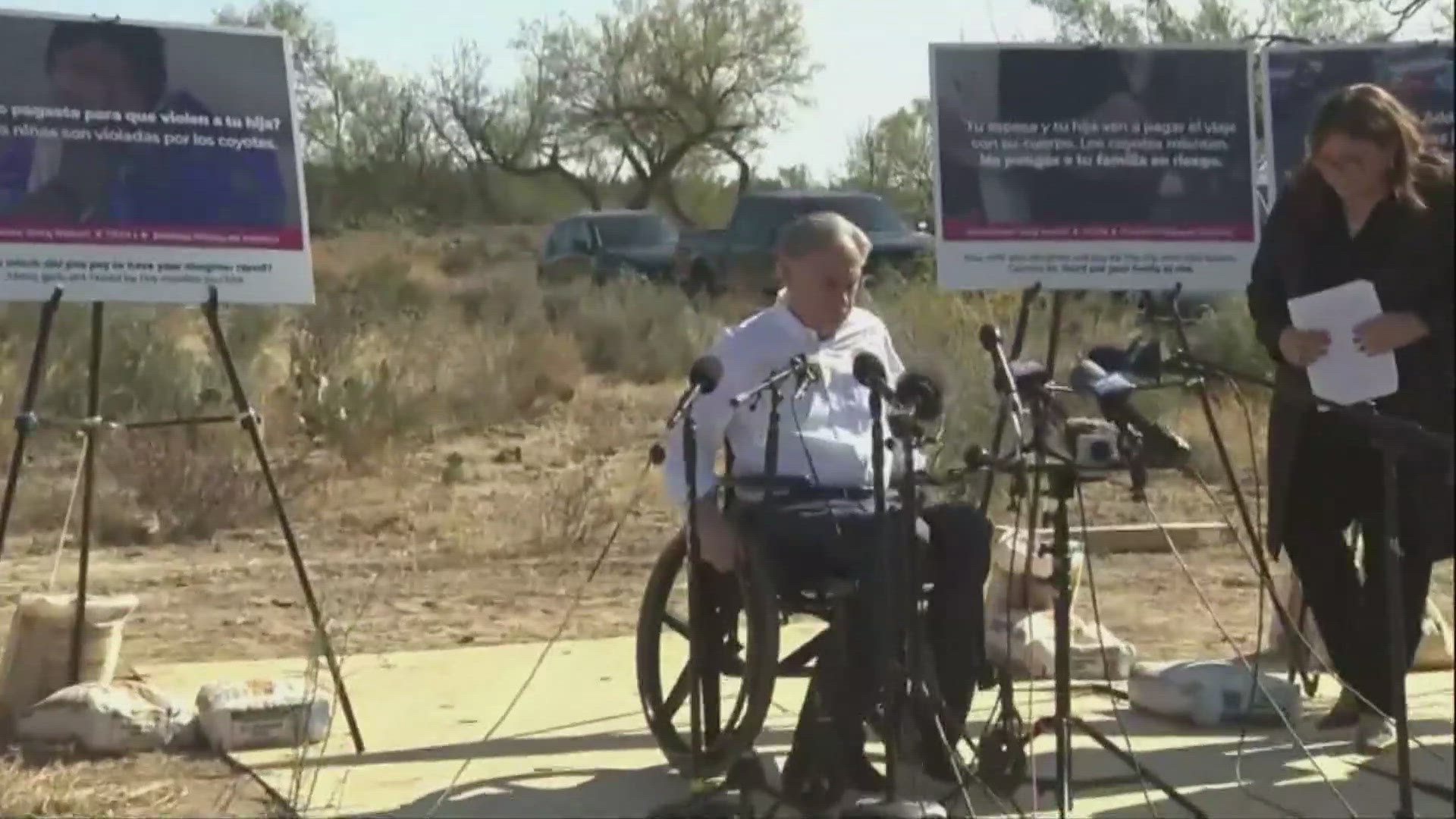 Gov. Greg Abbott announced the new strategy, which will cost an estimated $100,000, during a press conference in Eagle Pass.