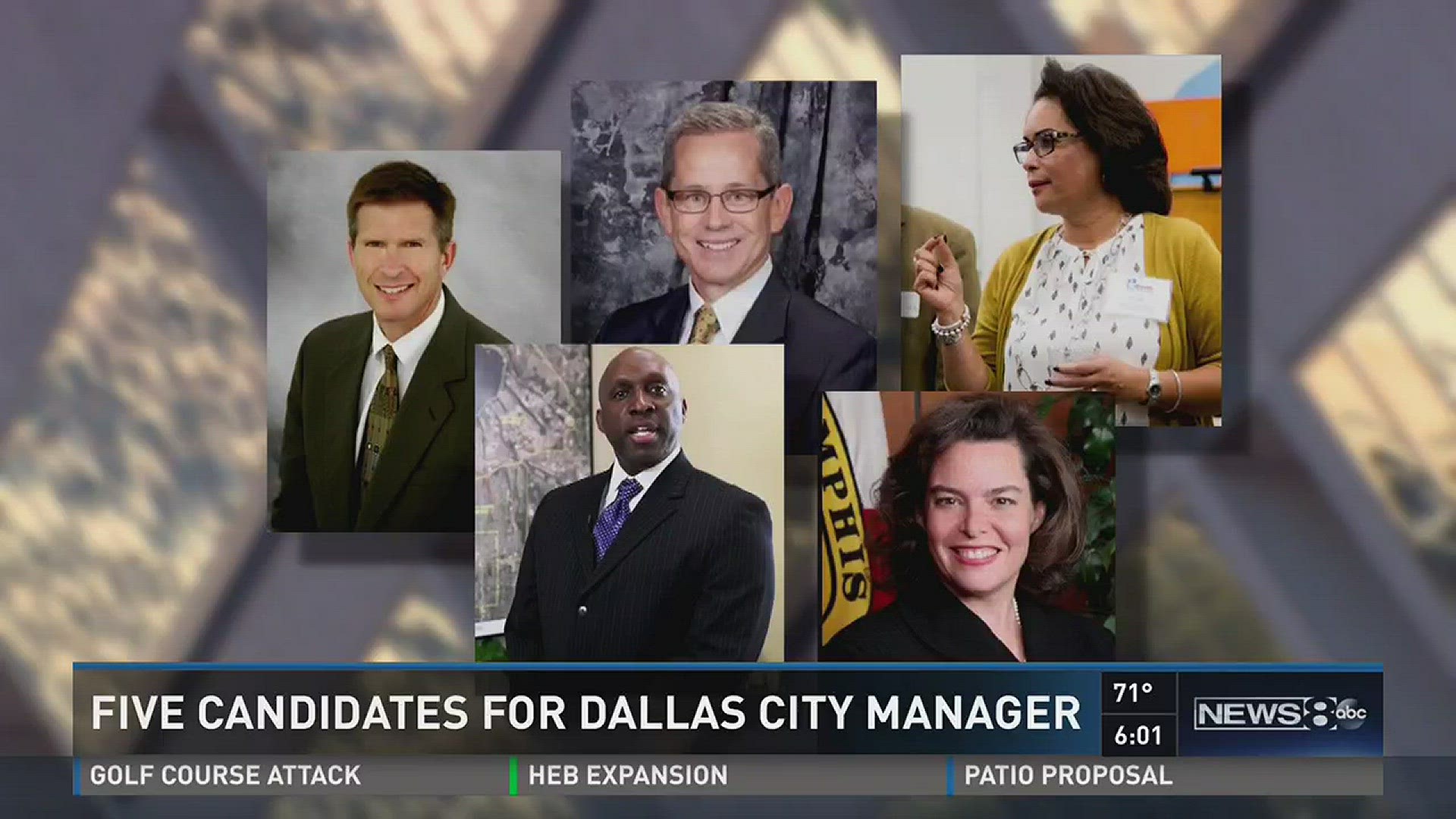 FIVE CANDIDATES FOR DALLAS CITY MANAGER