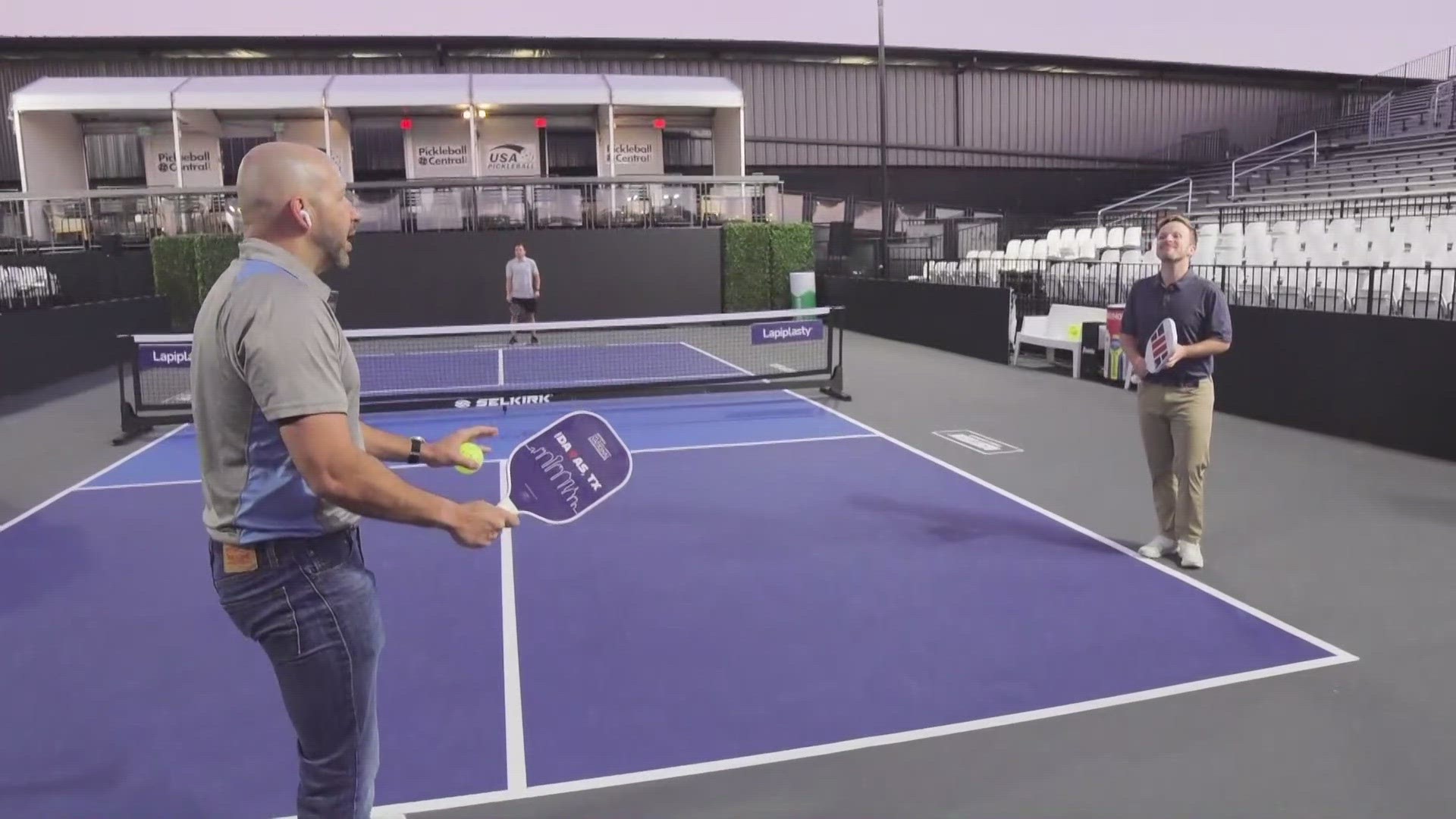 The 2023 championship is being held in Farmers Branch, Texas. Somehow, WFAA's Chris Sadeghi learned about the tournament while playing pickleball himself.