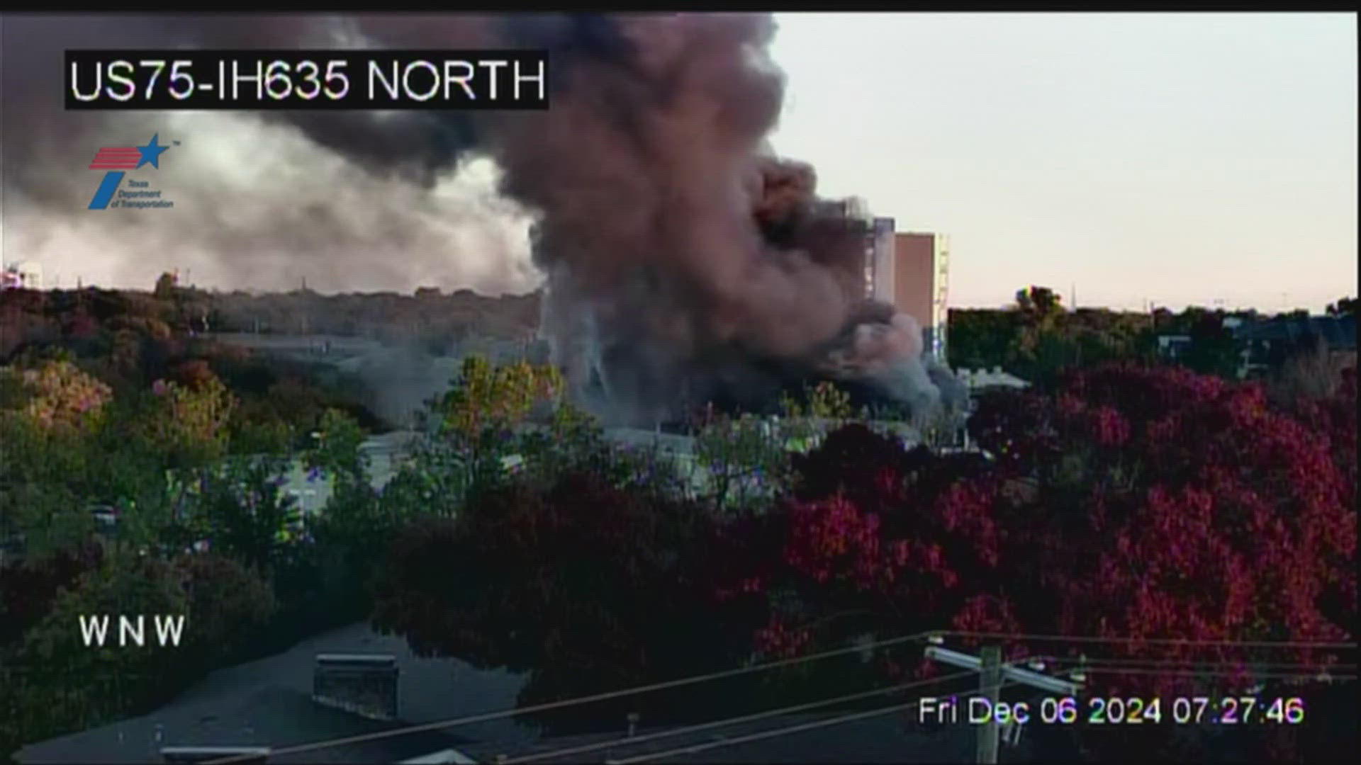 It appears one building was destroyed and the fire spread to several units.