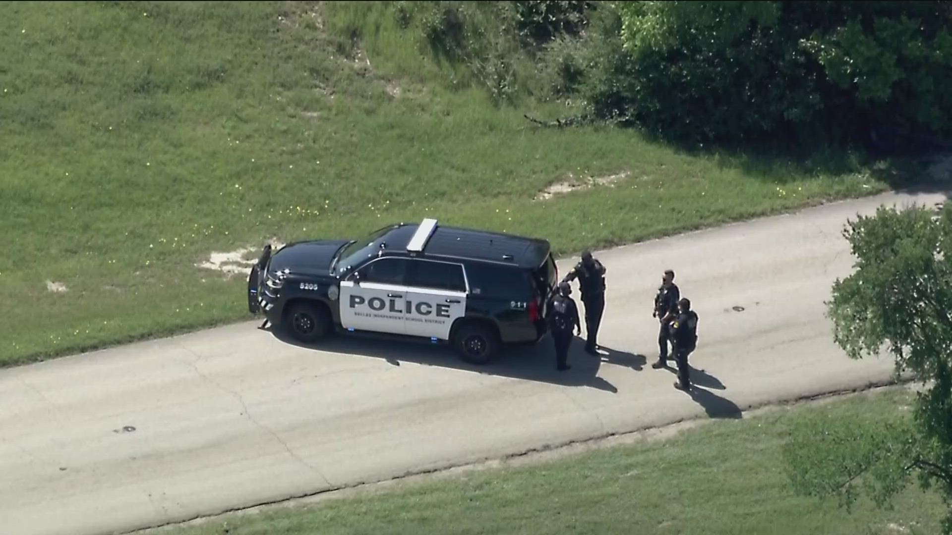 Multiple agencies are responding to a shooting at Wilmer-Hutchins High School in southeast Dallas on April 12, 2024.