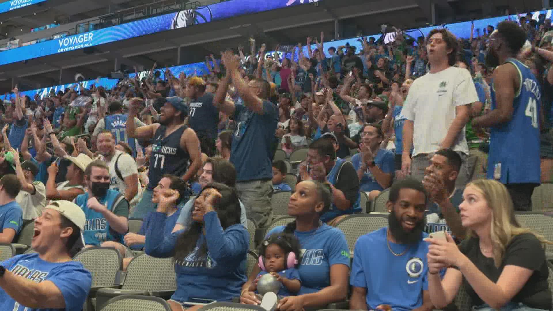 Dallas Mavericks fans watched their favorite team dominate the Suns to advance to the Western Conference Finals.