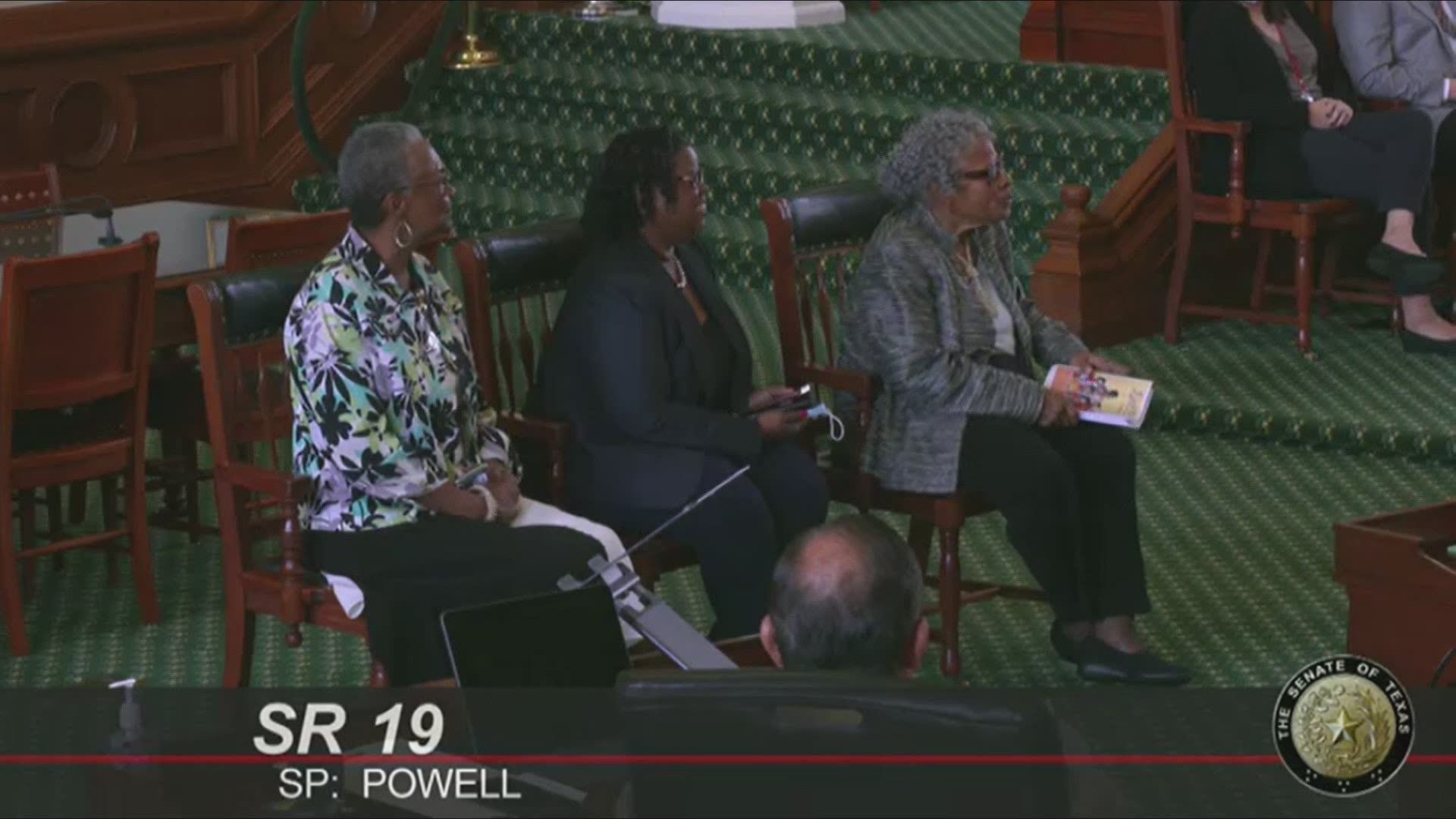 Opal Lee sat with her family on the Senate floor as lawmakers recognized her mission to make Juneteenth a national holiday.
