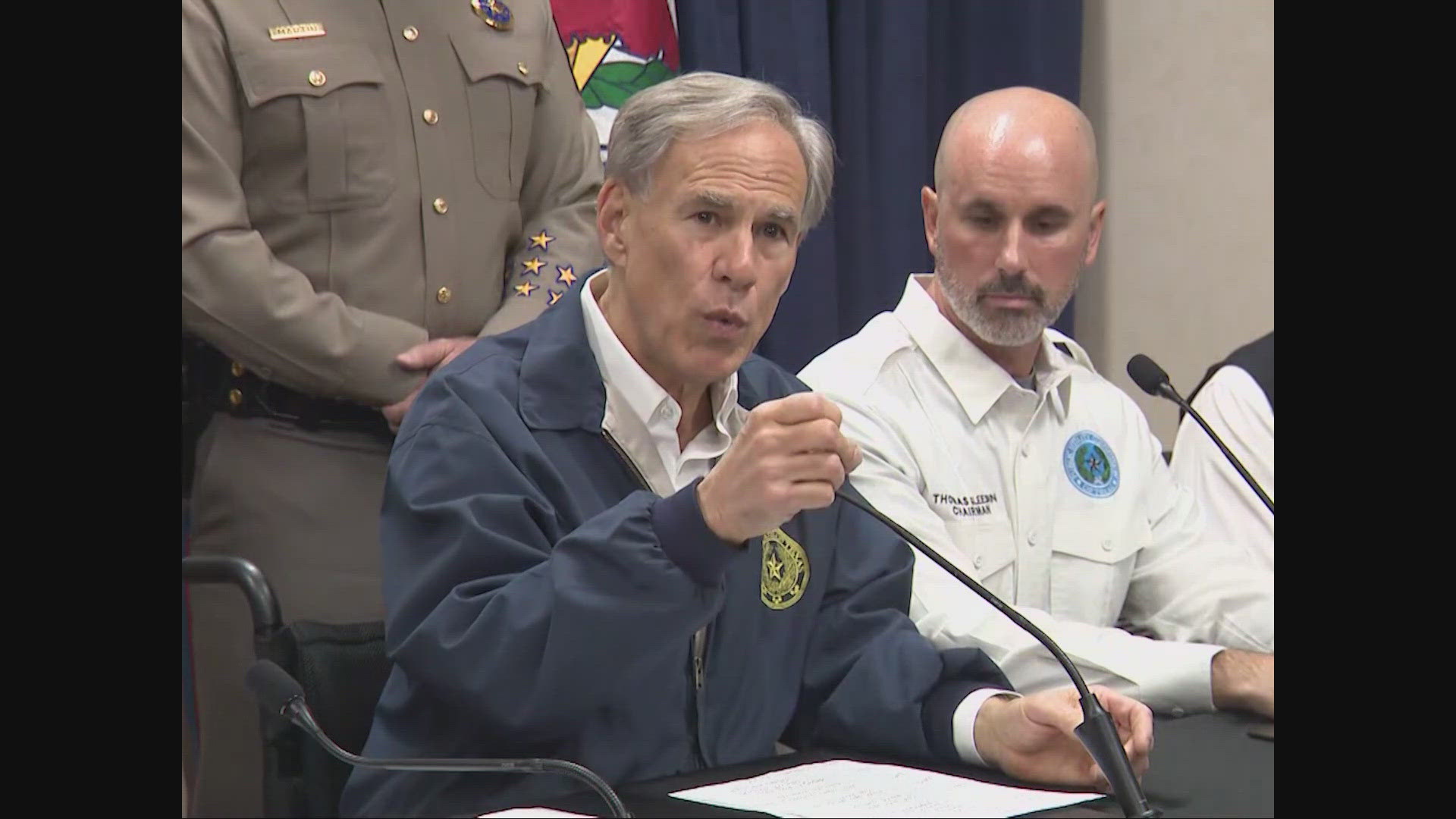 Governor Abbott and State leaders hold press conference on upcoming ...