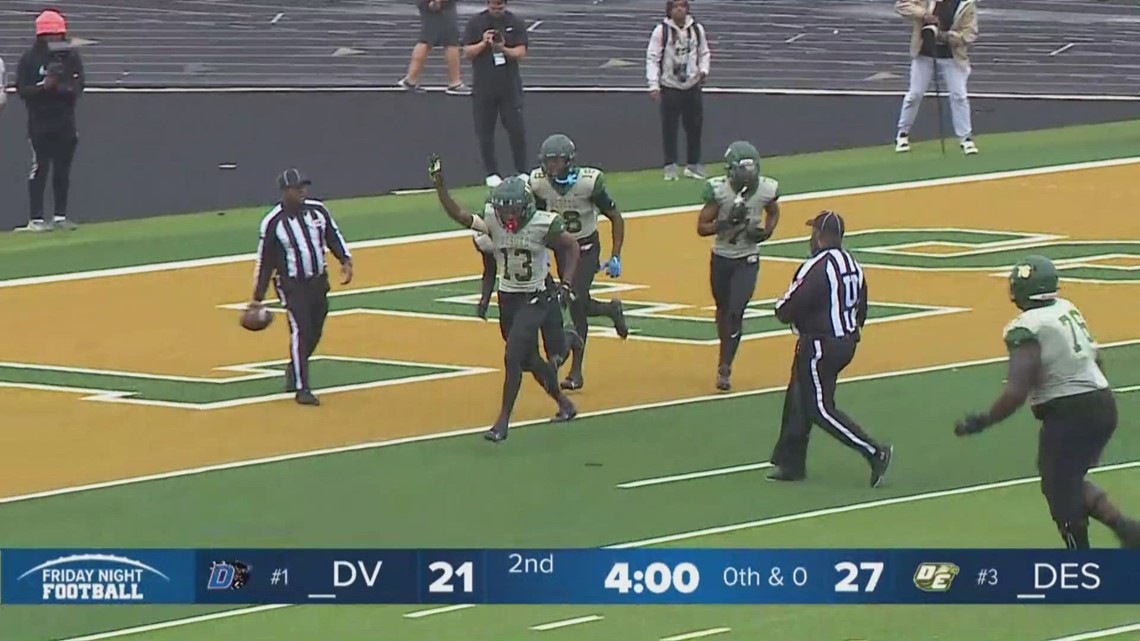 DeSoto vs. Duncanville Daylon Singleton scores 3rd TD