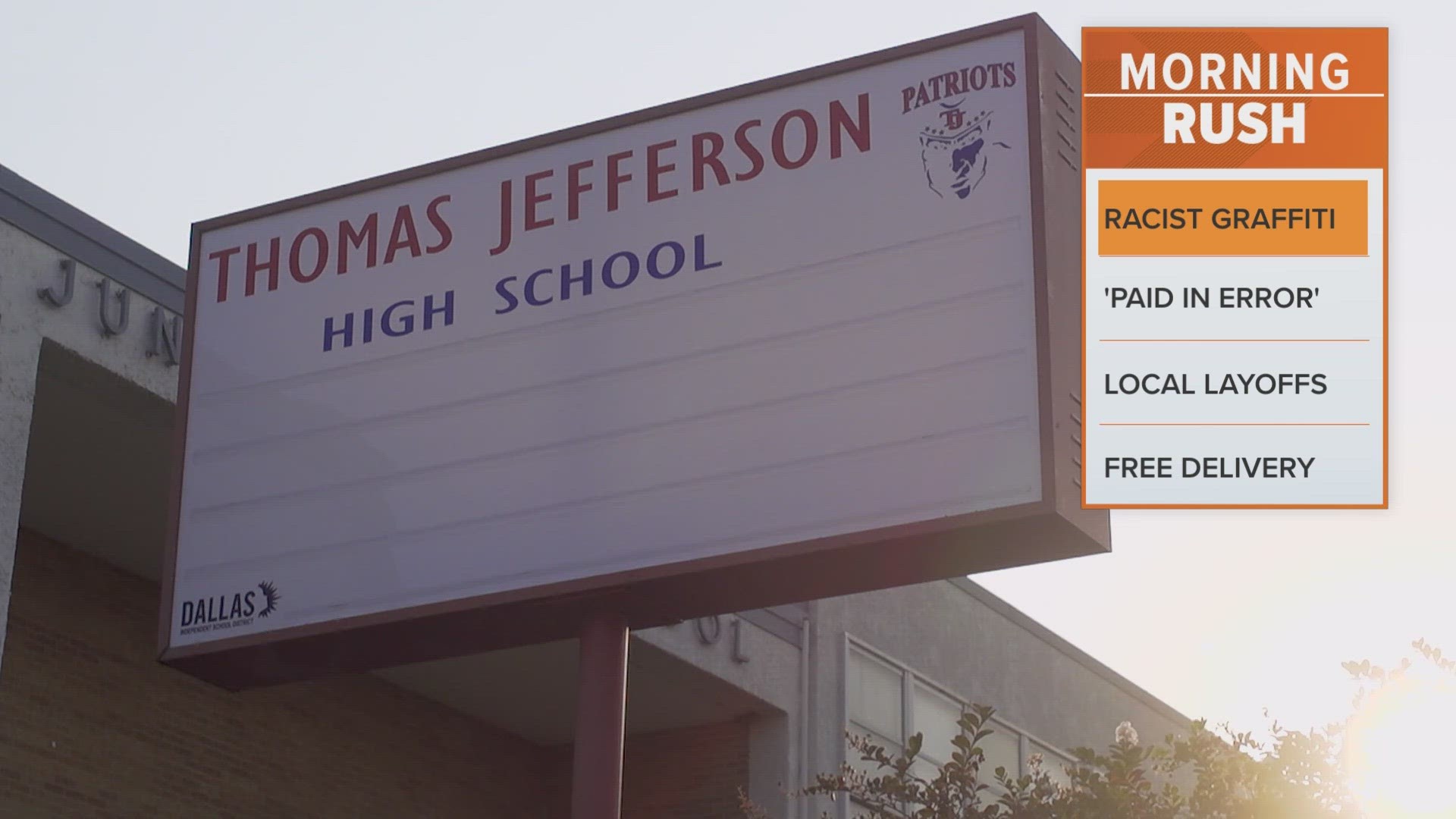 School officials notified parents about swastika graffiti and racial slurs discovered in the Thomas Jefferson High School bathroom.