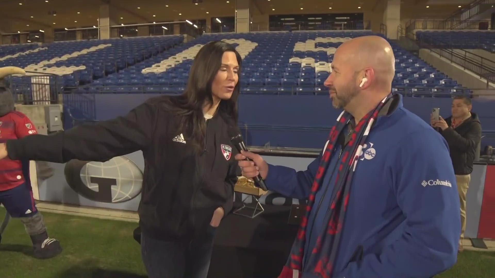 Chris Sadeghi was up early at Toyota Stadium to get a look at what fans can expect at FC Dallas games this year.