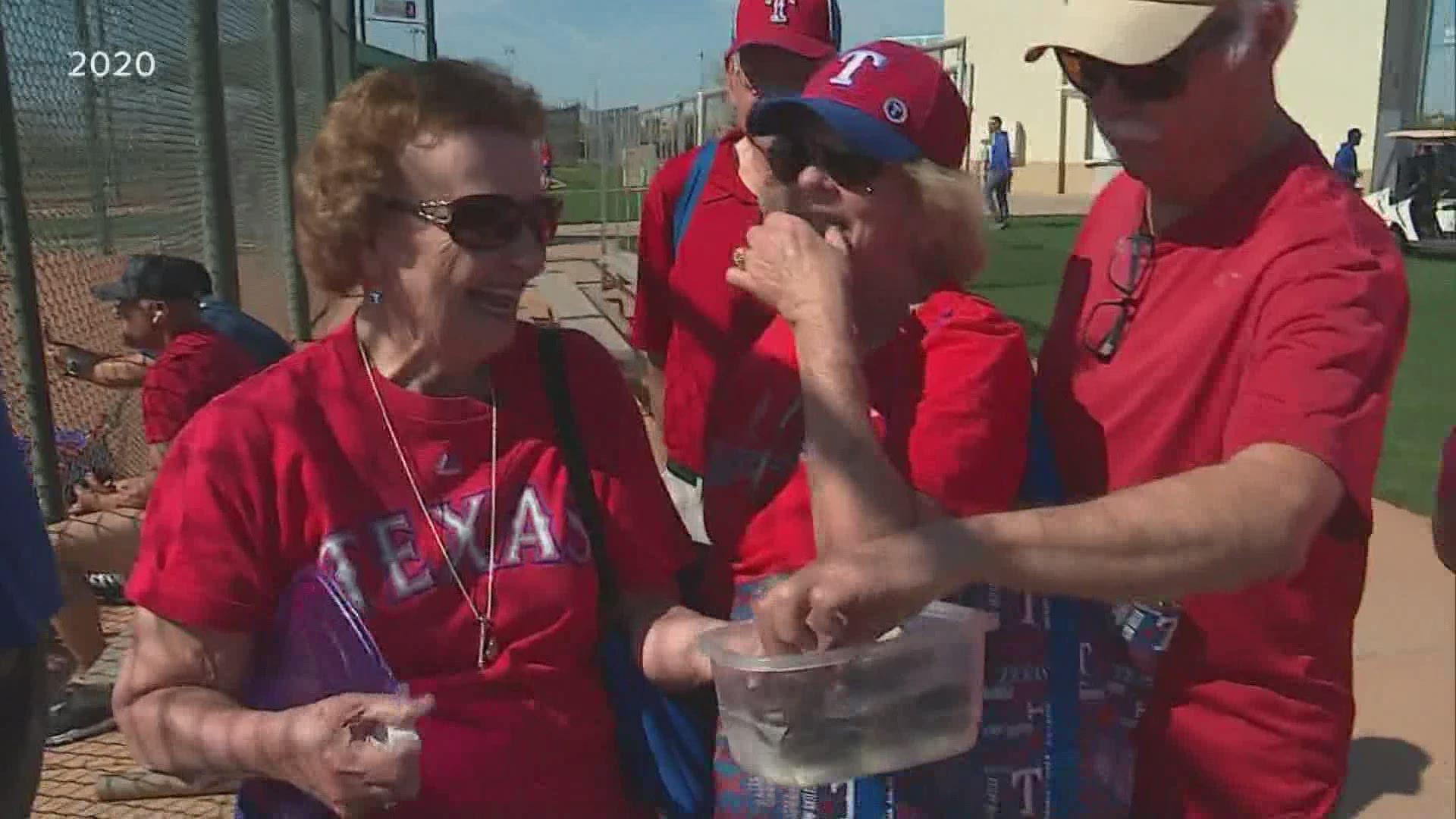 Shirley Kost brought cookies to the Rangers for more than 30 years. She died at 82 Thursday.