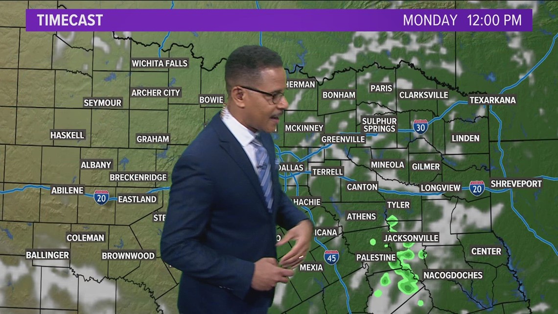 DFW Weather: Slight cooldown Monday with even slighter rain chances ...