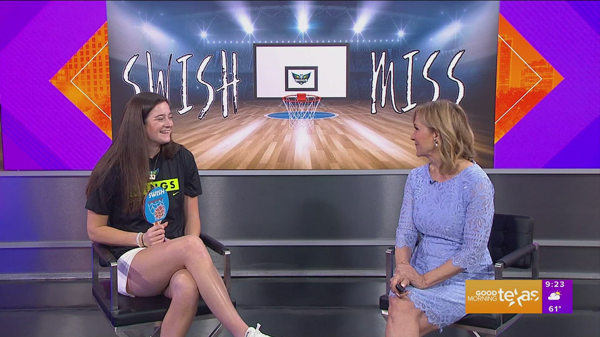 The WNBA season tips off next month and we sit down with the newest addition to the Dallas Wings line-up – find out what would make her swish or miss!