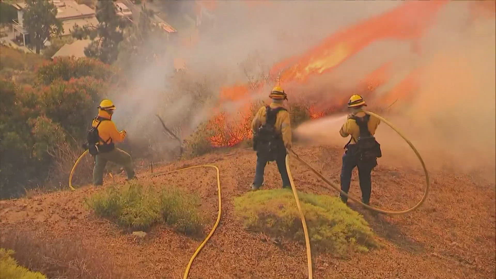 The fires in Southern California continue to burn as firefighters work to halt any further damage.