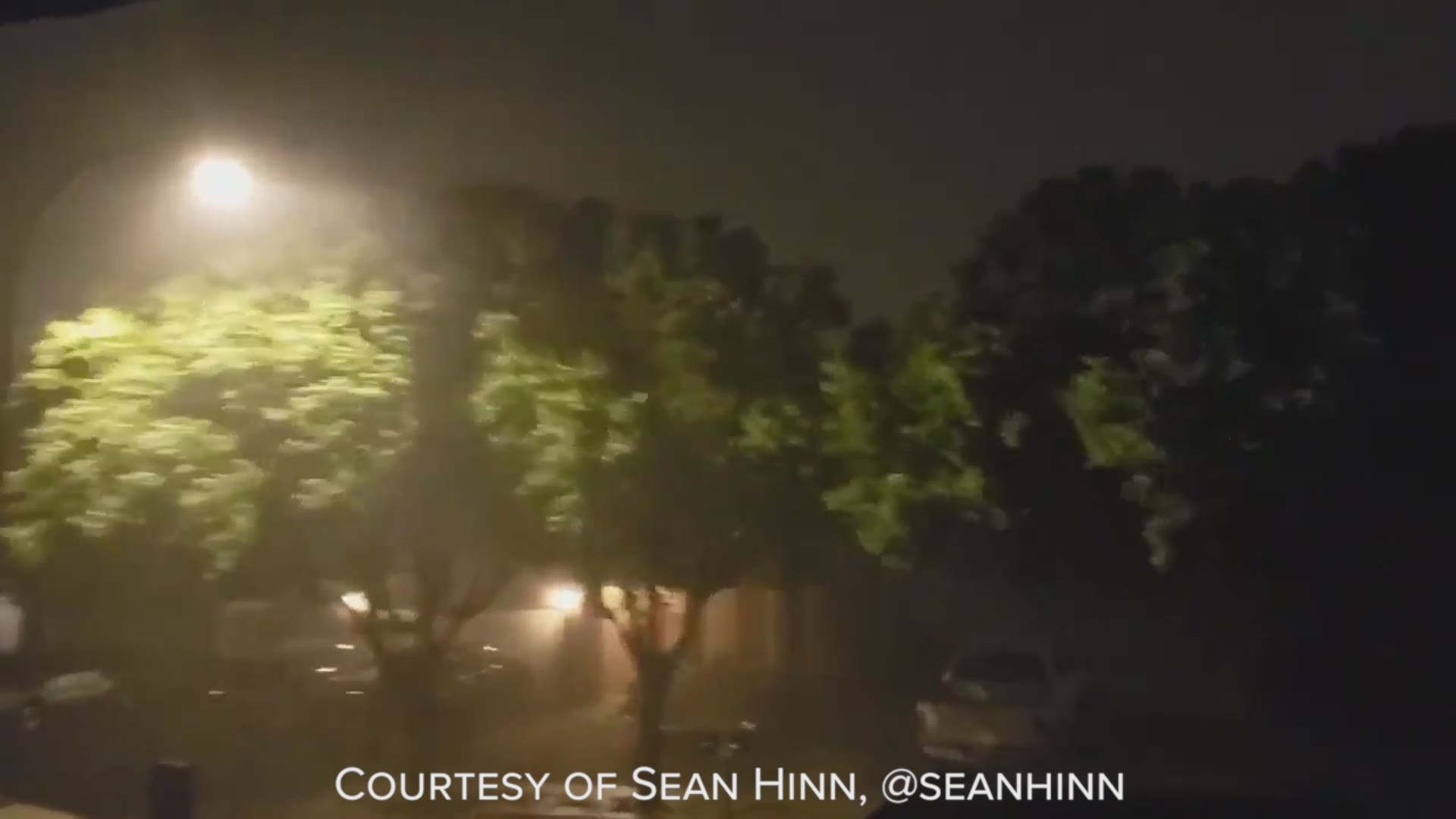 A viewer submitted this video of weather in north Fort Worth late Tuesday night.