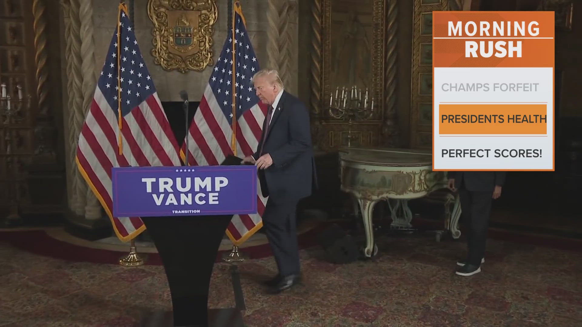 Trump's doctors said he is in excellent physical and mental health. 