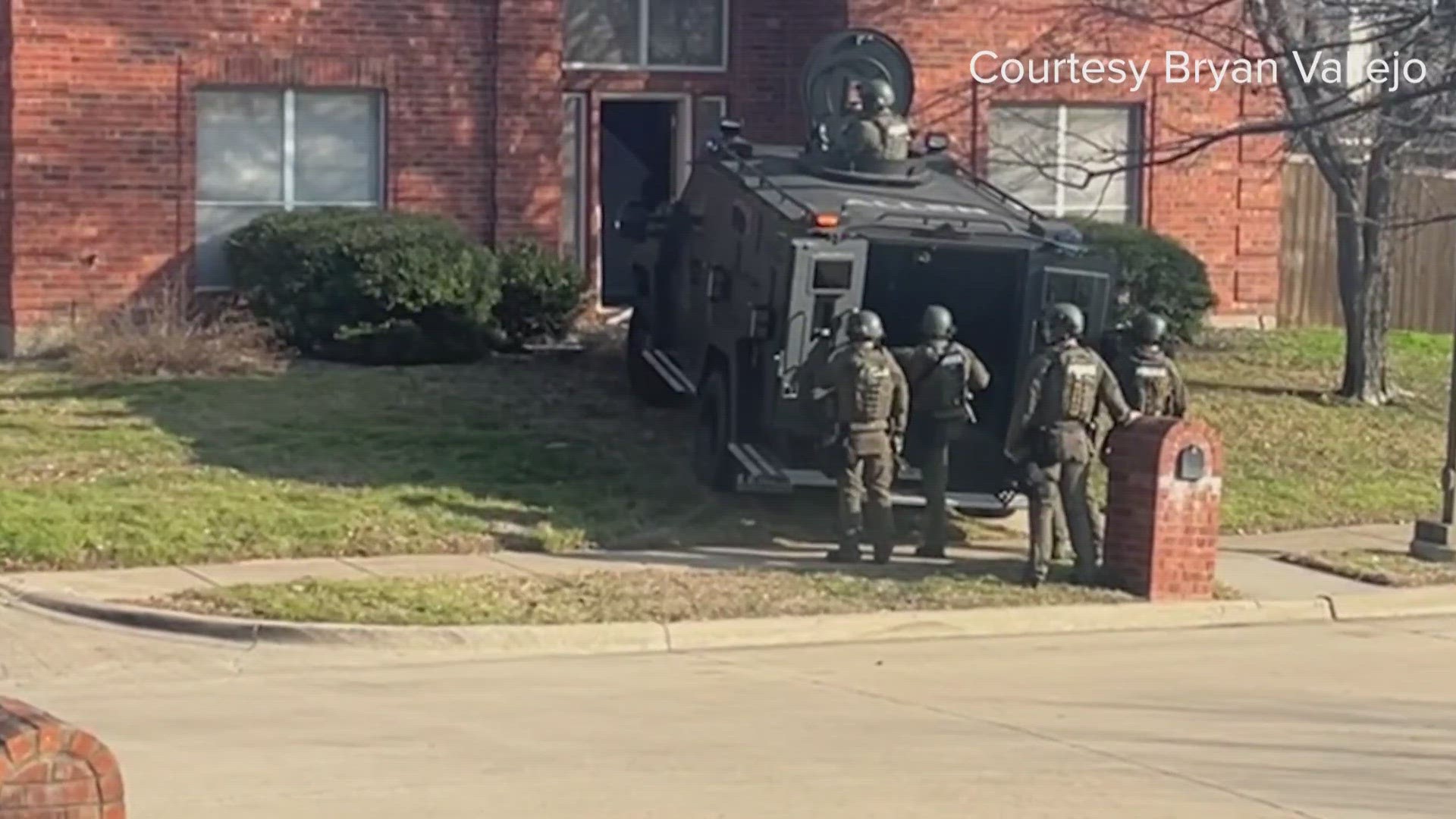 Neighbors in Allen, Texas were startled by smoke bombs and officers blaring commands over a megaphone during the SWAT raid.