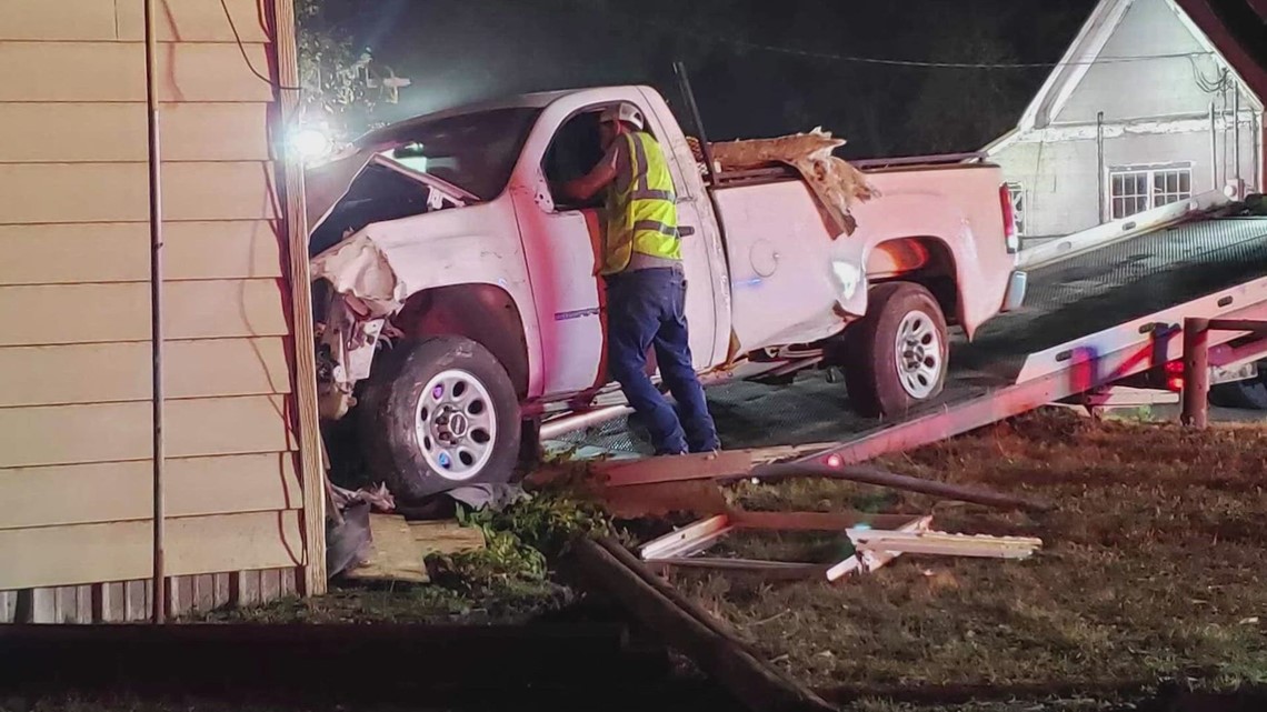 Cleburne, TX Man says pickup truck came through home on birthday